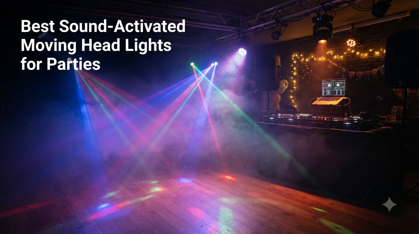 Best Sound-Activated Moving Head Lights for Parties