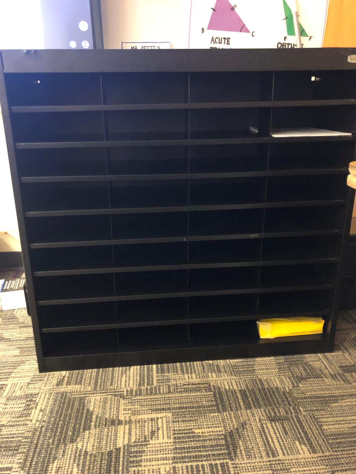 Safco E-Z Stor Literature Organizer, 36 Compartments, Office and Classroom Commercial Grade Steel Mailbox Mail Sorter, Heavy Duty Construction, Black customer photo 1
