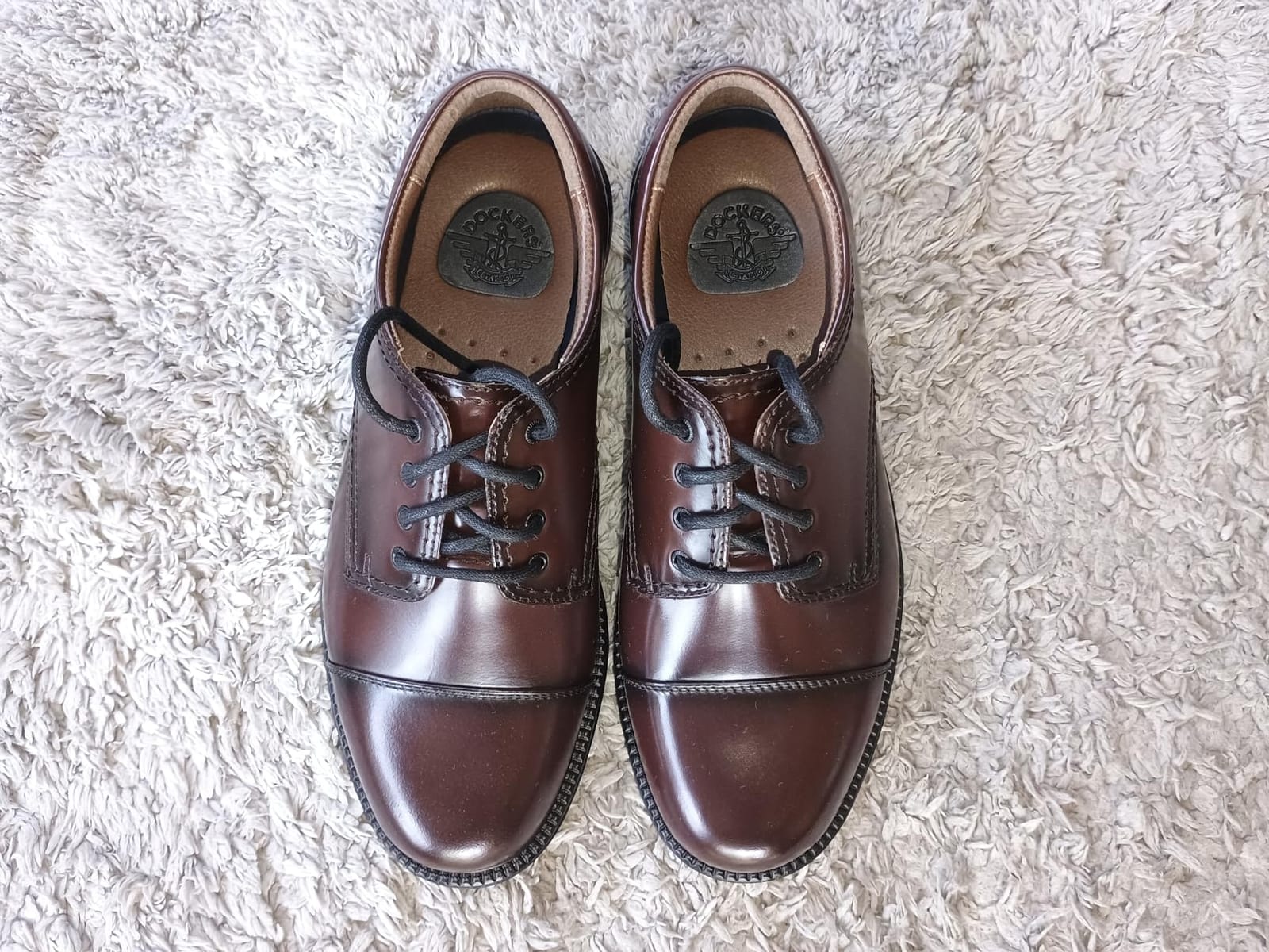 DOCKERS Gordon Leather Dress Shoes for Men Casual Cap Toe Mens Oxford Shoes customer photo 1