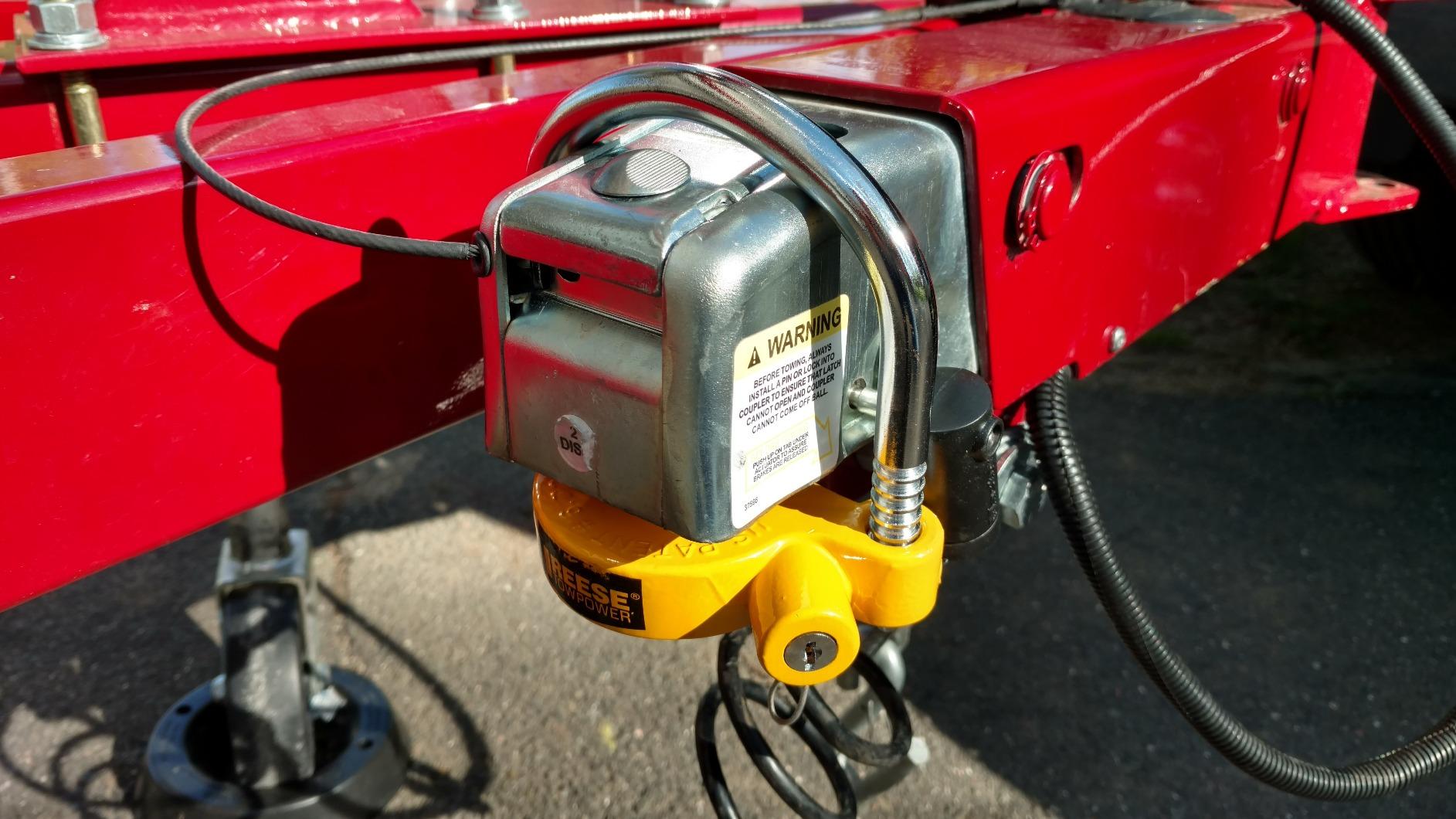 REESE Towpower 72783 Coupler Lock, Adjustable Storage Security, Heavy-Duty Steel, Yellow and Chrome (Universal Fit) customer photo 2