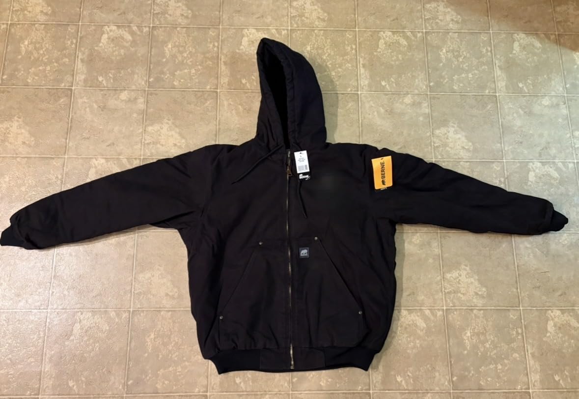 Berne Men's Heritage Duck Hooded Active Work Jacket customer photo 2