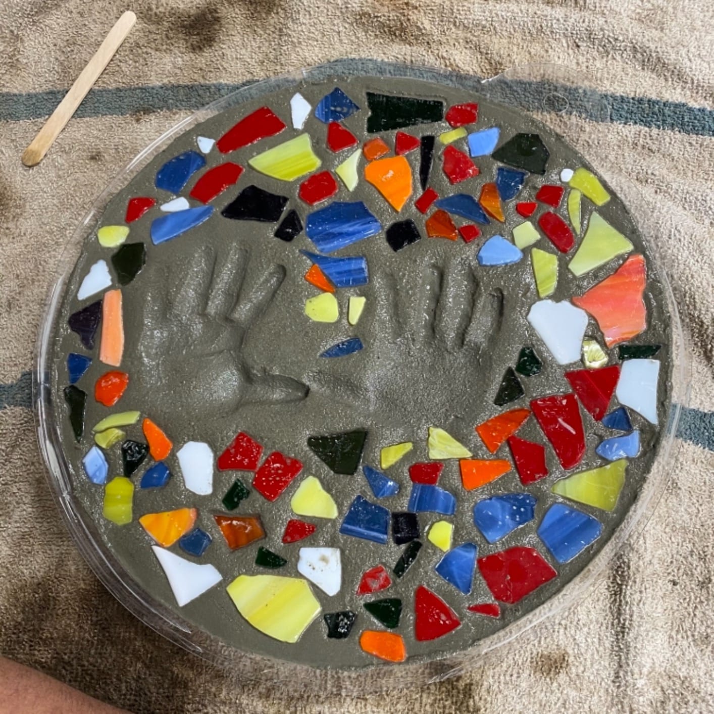 Mosaic Stepping Stone Kit, Garden customer photo 2