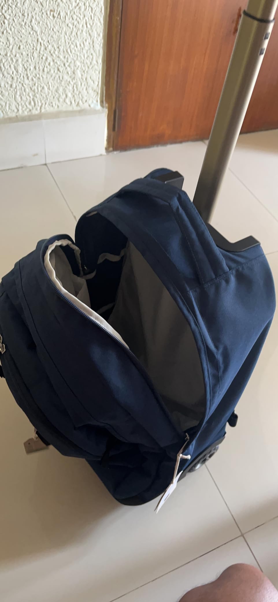 JanSport Driver 8 Rolling Backpack - Wheeled Travel Bag with 15-Inch Laptop Sleeve, One Size, Navy customer photo 1
