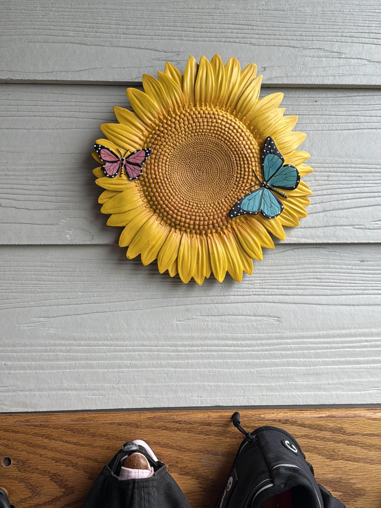 Spoontiques - Garden Décor - Sunflower Stepping Stone - Decorative Stone for Garden customer photo 1