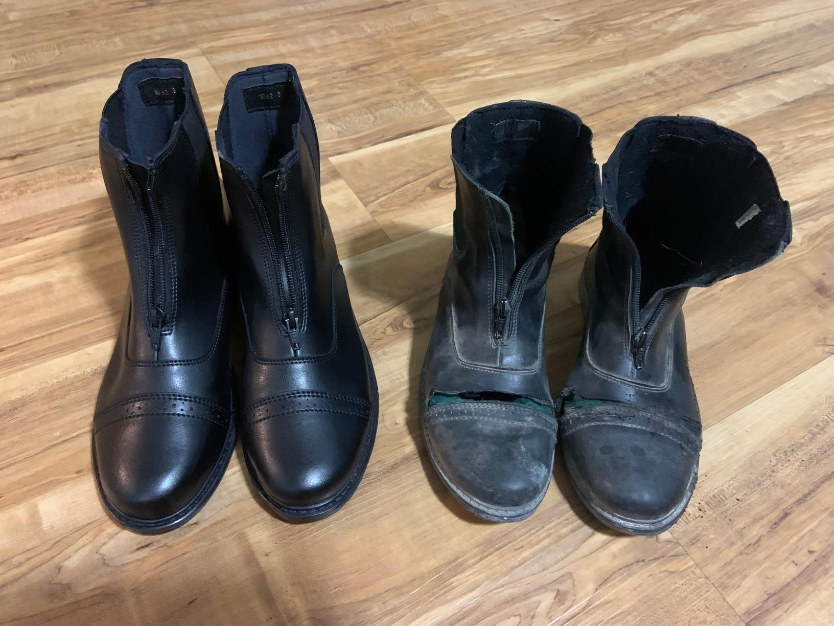 TuffRider Ladies Starter Front Zip Paddock Boots | Durable, Easy to Clean Water-Resistant Horse Riding Boots for Women customer photo 2