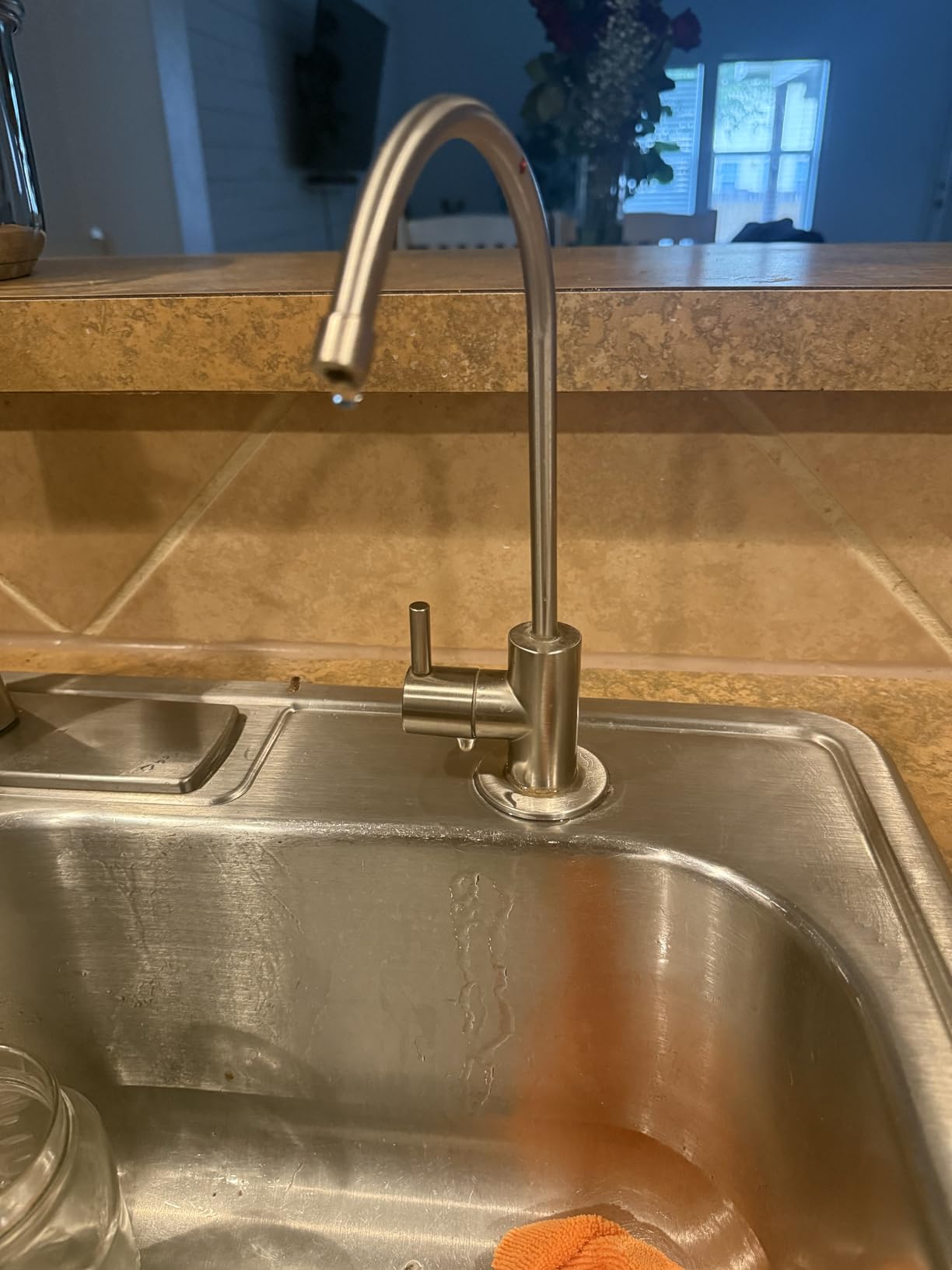 iSpring RCC7-BN NSF Certified, High Capacity Under Sink 5-Stage Reverse Osmosis Water Filter, RO Drinking System, 75 GPD Brushed Nickel Faucet, Patented Top-Mounted Faucet Design for Easy Installation customer photo 1