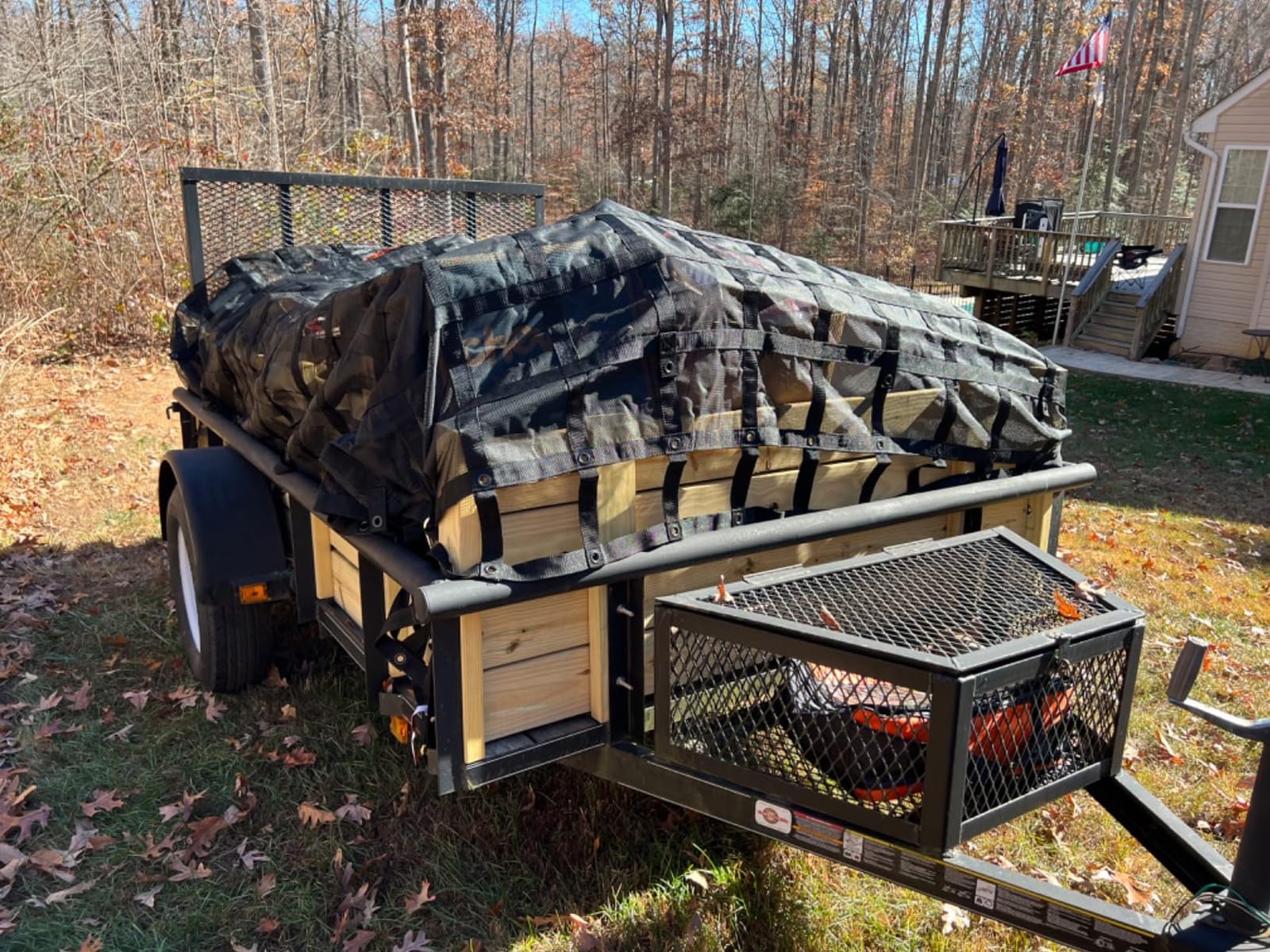 GLADIATOR CARGO NETS - Heavy Duty Cargo Net (WLL: 1,500 lbs) - Cargo Carrier - Truck Organizer - 5ft Bed (SGN-100) 4.75' x 6' customer photo 2