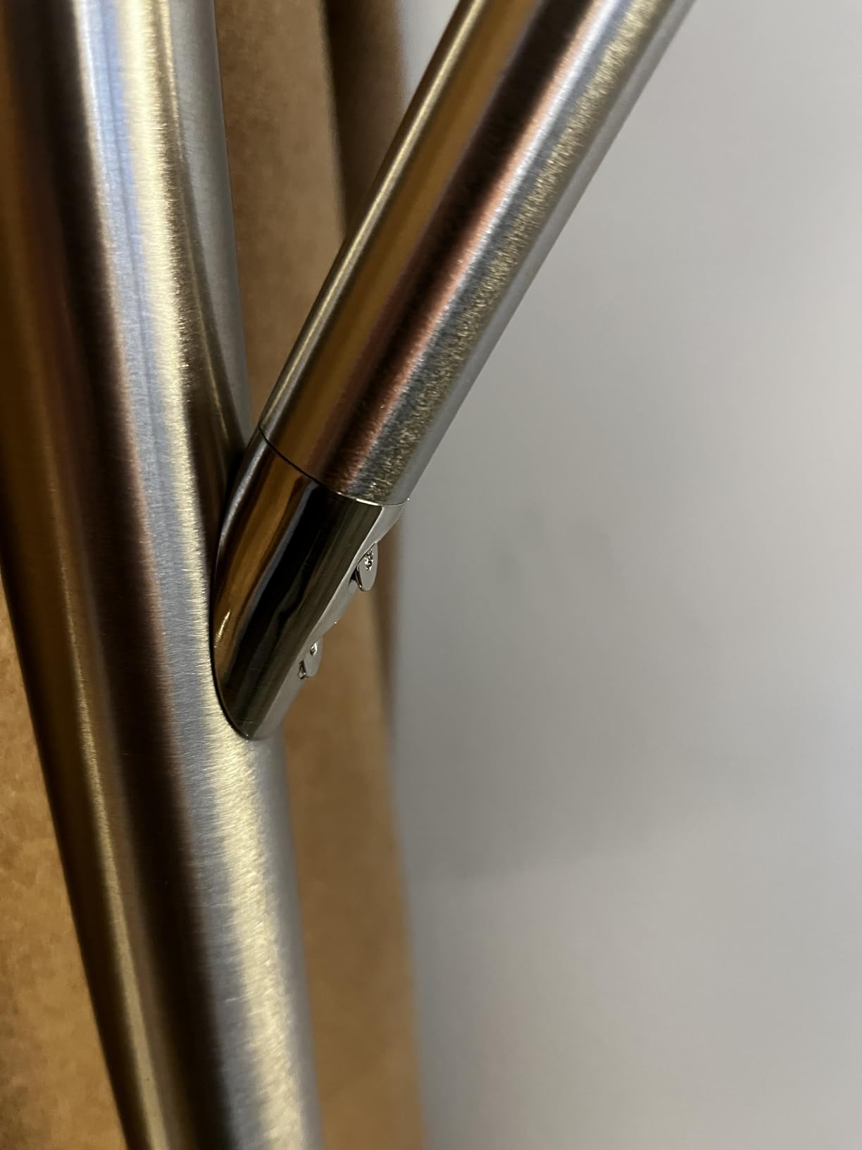 Adesso Coat Rack, Brushed Steel, 6 Hooks, Space-Saving, 67