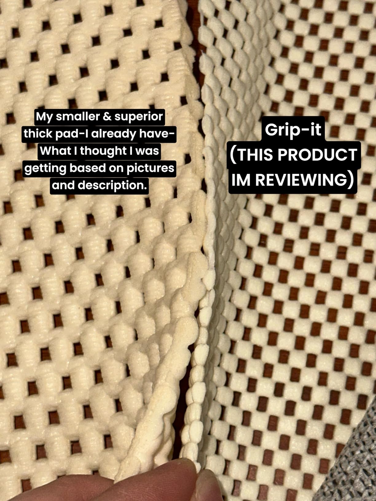 Grip-It Outdoor Non-Slip Rug Pad for Hardwood Floors, USA-Made Outdoor Rug Pad Prevents Outdoor Rugs from Sliding 2x8 ft customer photo 1