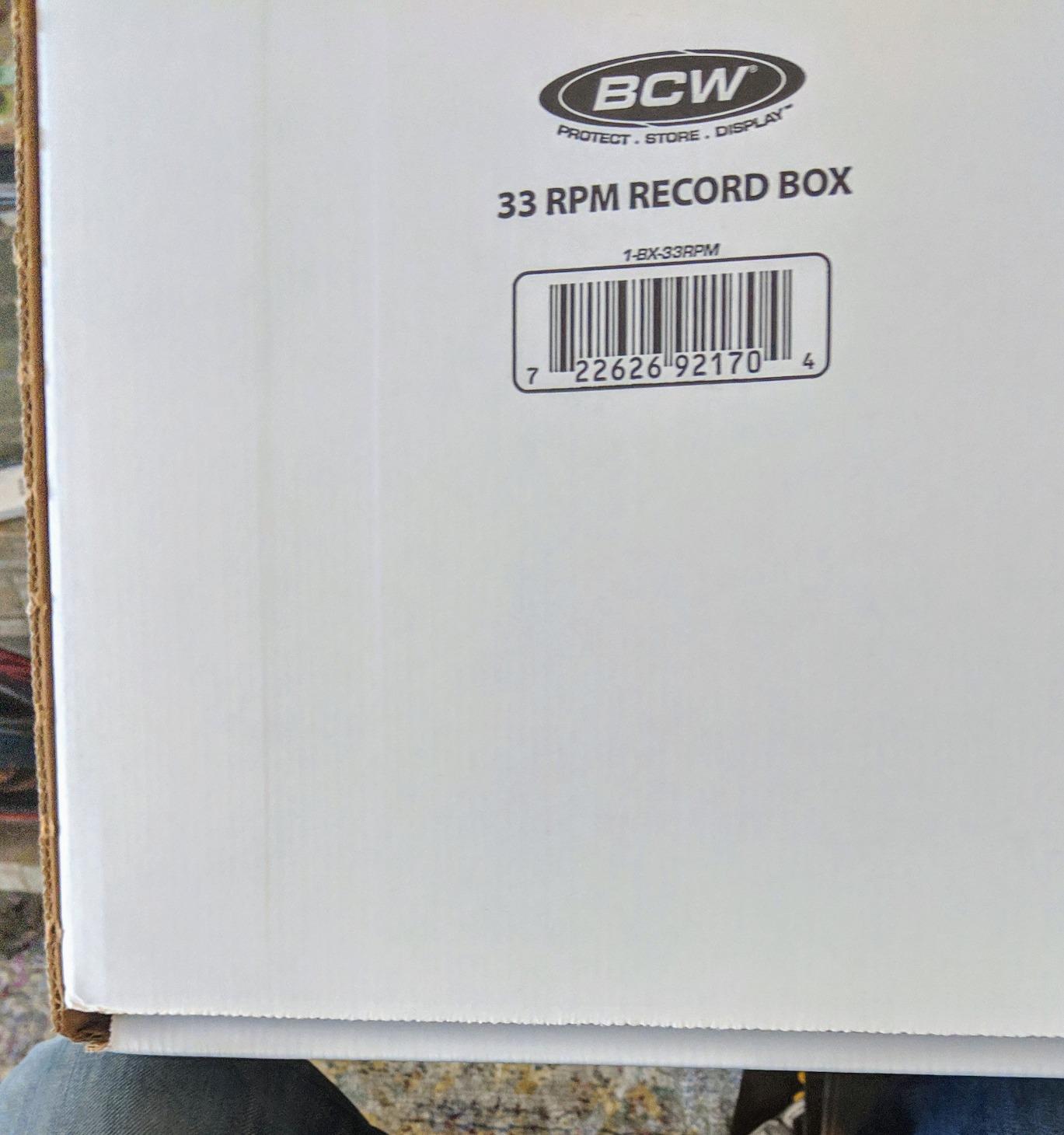 BCW 33 RPM Vinyl Record Storage Boxes, Holds 65 12-Inch LPs Each, 10 Pack customer photo 2