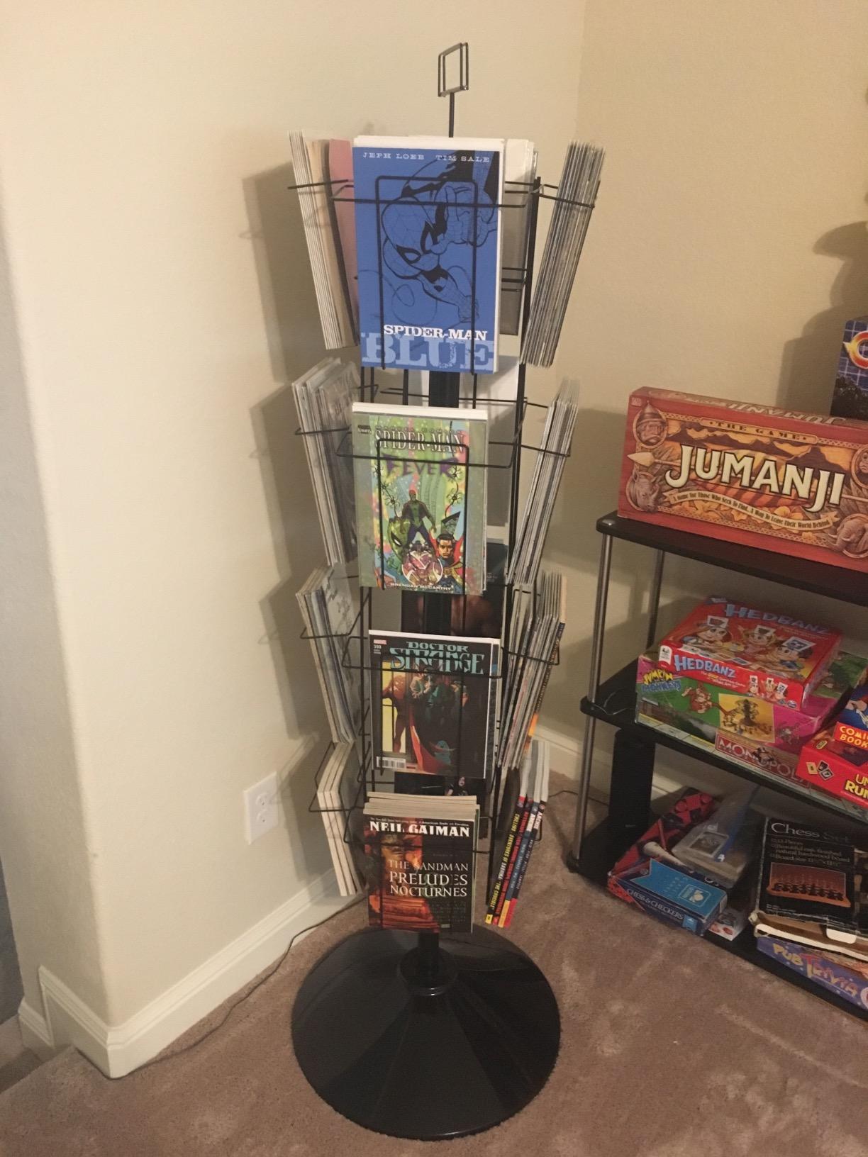 Displays2go 59 Inch Black Wire Tiered Rotating Magazine Stand customer photo 1