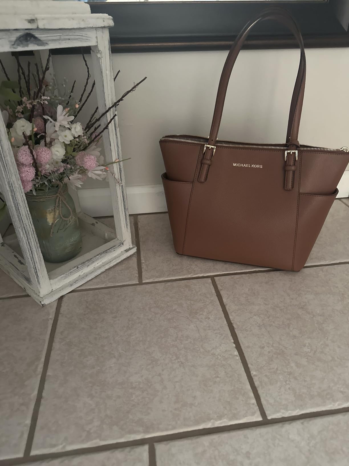 Michael Kors Jet Set Top Zip Tote customer photo 2