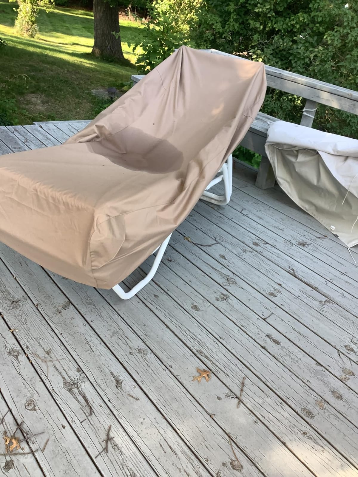 Classic Accessories Terrazzo Water-Resistant 66 Inch Patio Chaise Lounge Chair Cover, Patio Furniture Covers customer photo 1