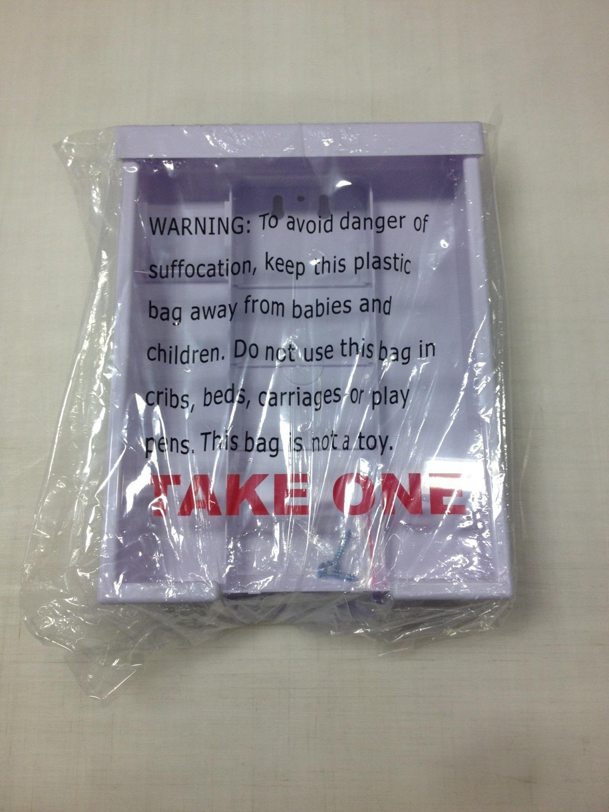 White Snap Shut Brochure Box Brochure Holder Flyer Box Outdoor Realtor Style Info Box Realtor Supplies Real Estate Marketing customer photo 2