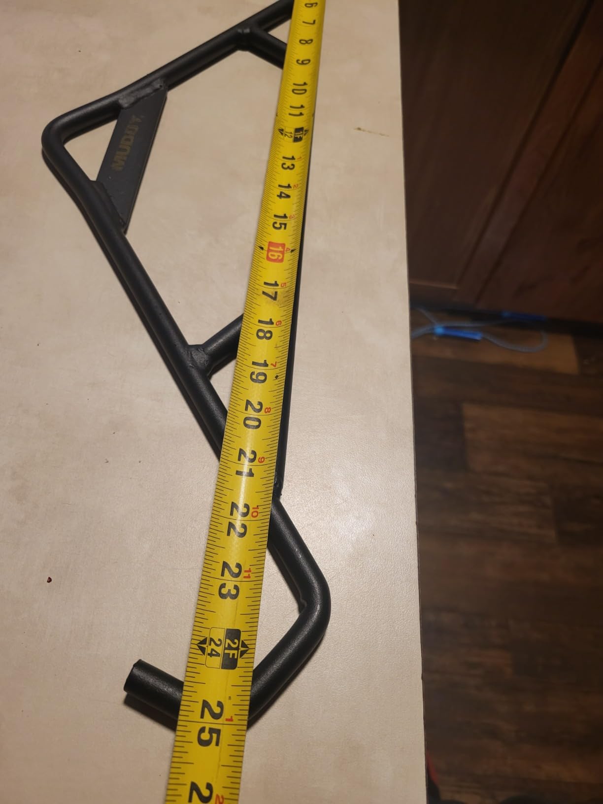MUDDY Heavy Weight Gambrel 25-Inch Wide 1/2-Inch Steel Bar with Hooks Supports Up to 1,200 lbs Durable Game Hanging & Processing Tool for Deer, Elk & Large Game customer photo 2