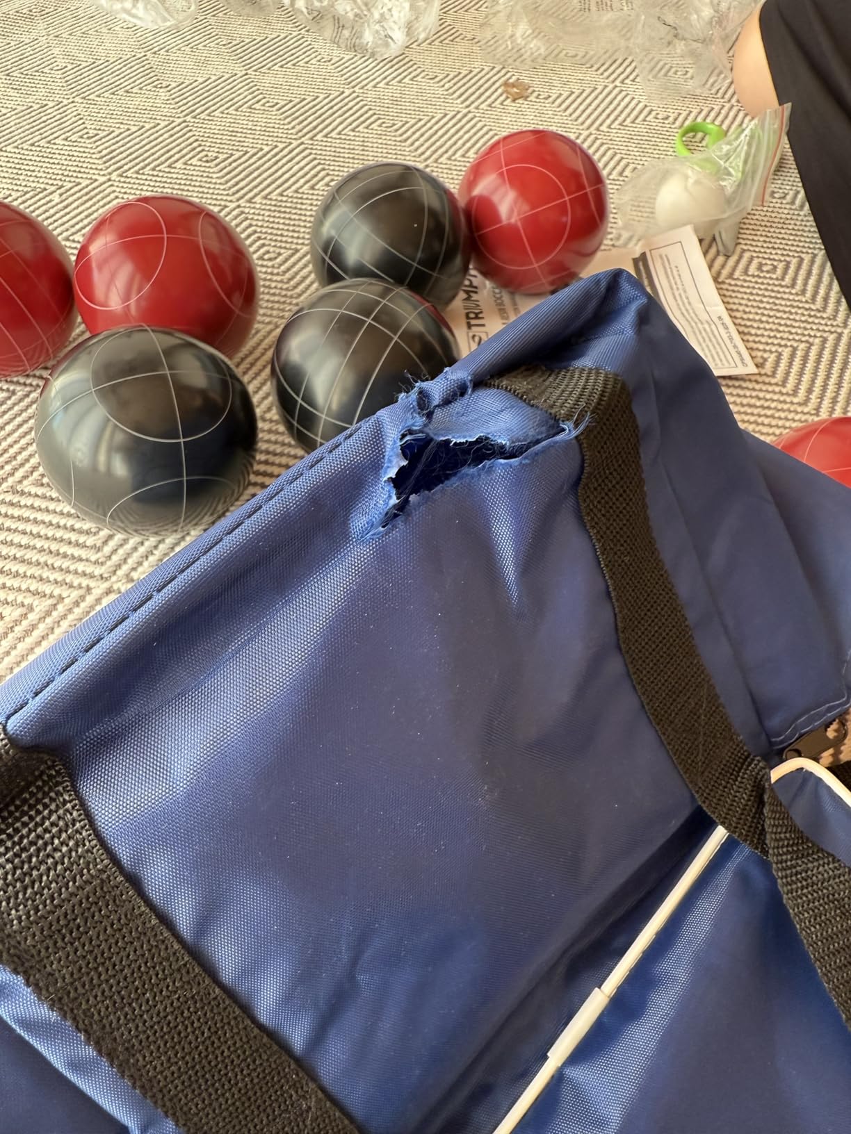 Triumph Sports Competition 100mm Resin Bocce Ball Outdoor Game Set with Carrying Bag for Easy Storage,Multi,One Size,35-7103-3 customer photo 1