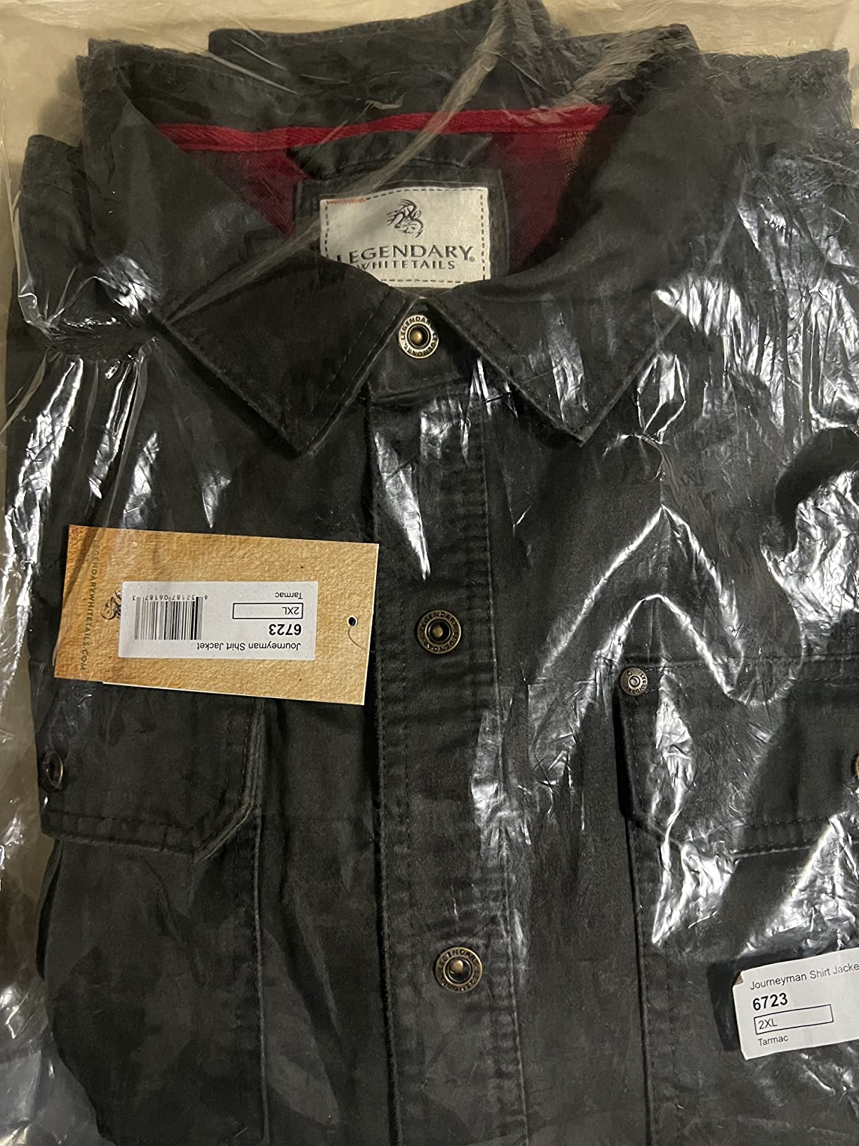 Legendary Whitetails Mens Flannel Lined Waxed Cotton Shirt Jacket customer photo 2