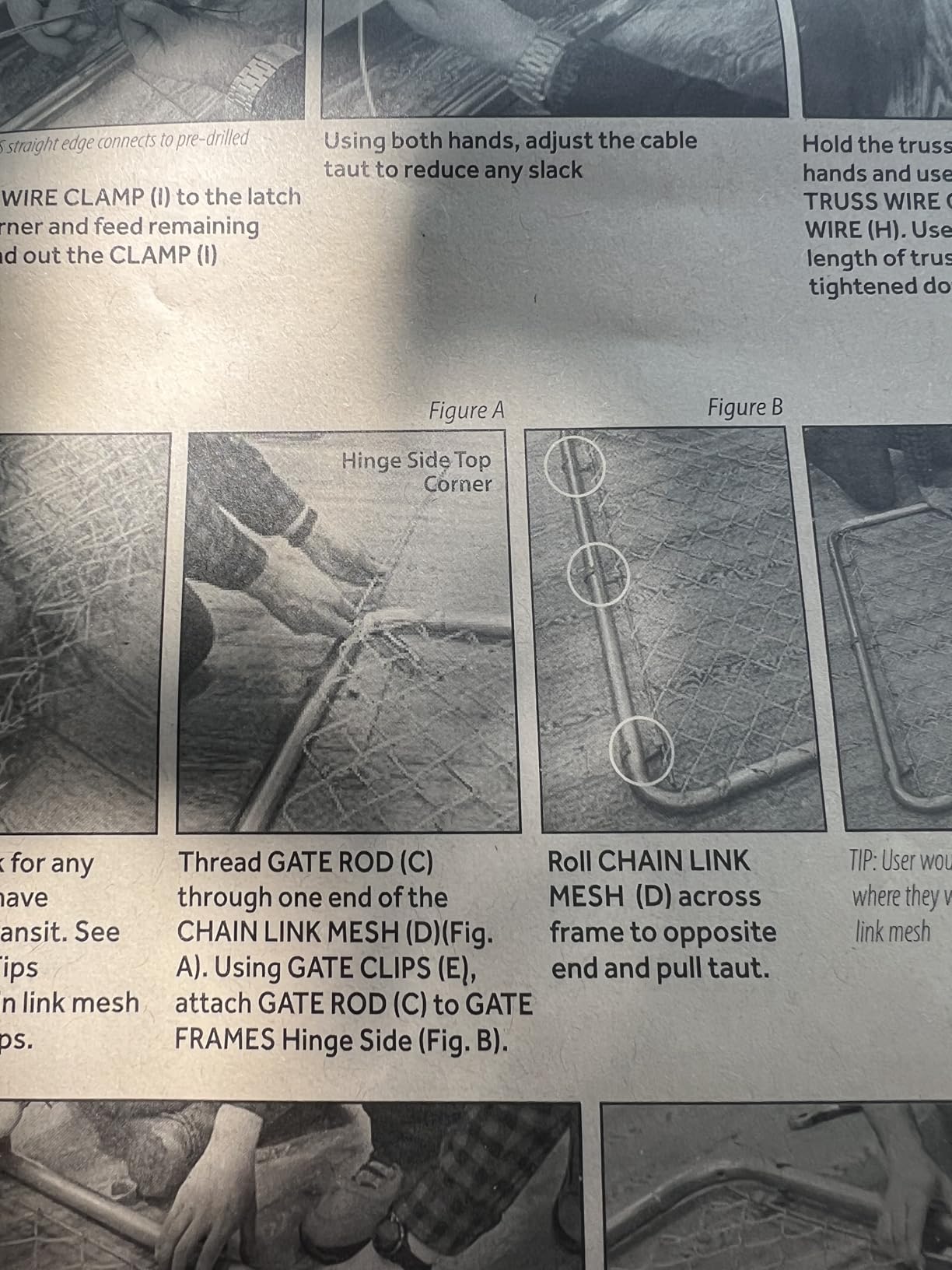 Adjust-A-Gate Chain Link Round Gate Kit, Silver, 24-72 in, 70 in Tall customer photo 1