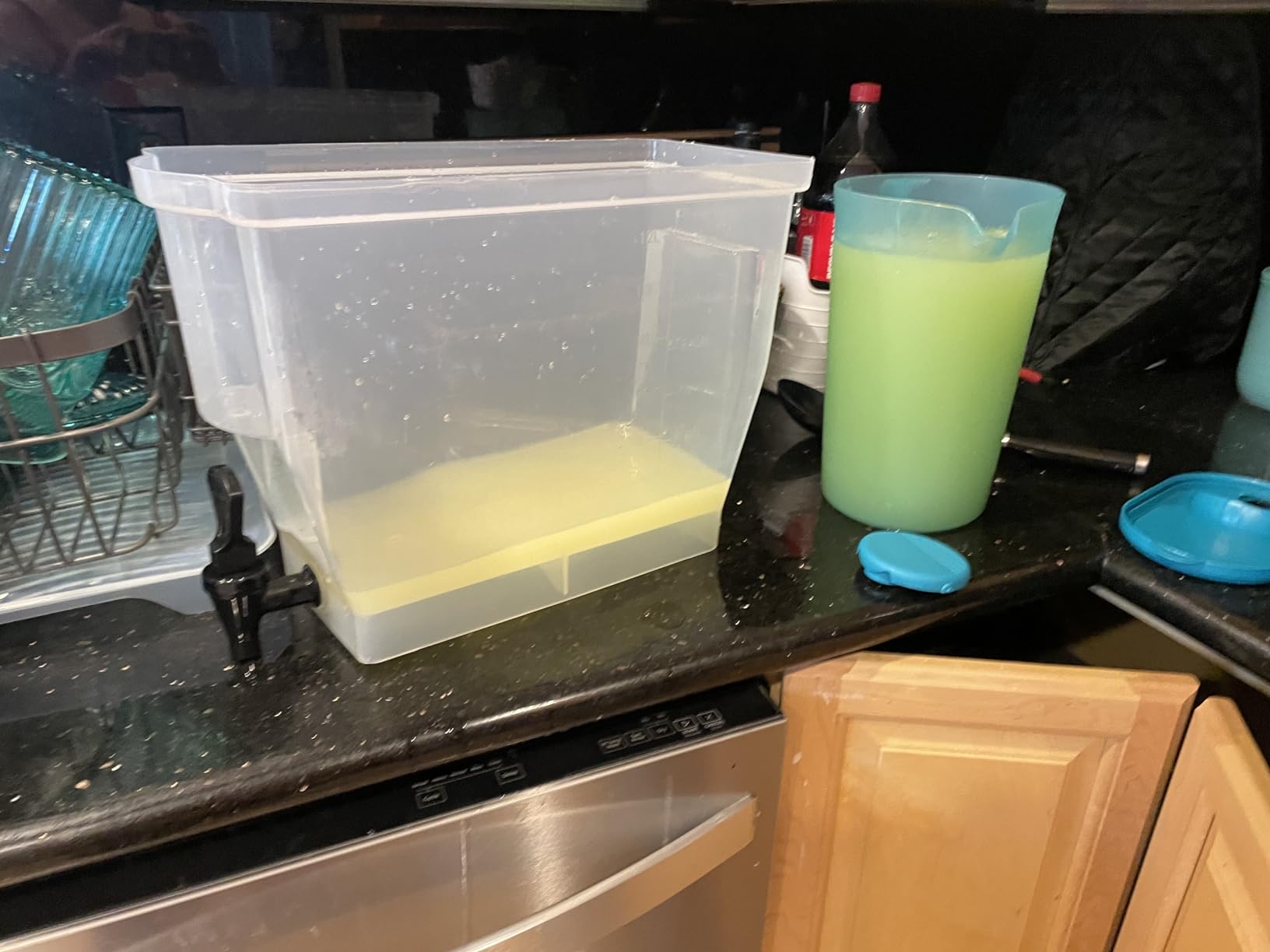 Winco 3 Gallon Slim Plastic Beverage Dispenser with Base | BPA-free, Space-saving design, Drip-free faucet, Great for Water, Tea, Lemonade, Cocktails, Catering and Hotels customer photo 2