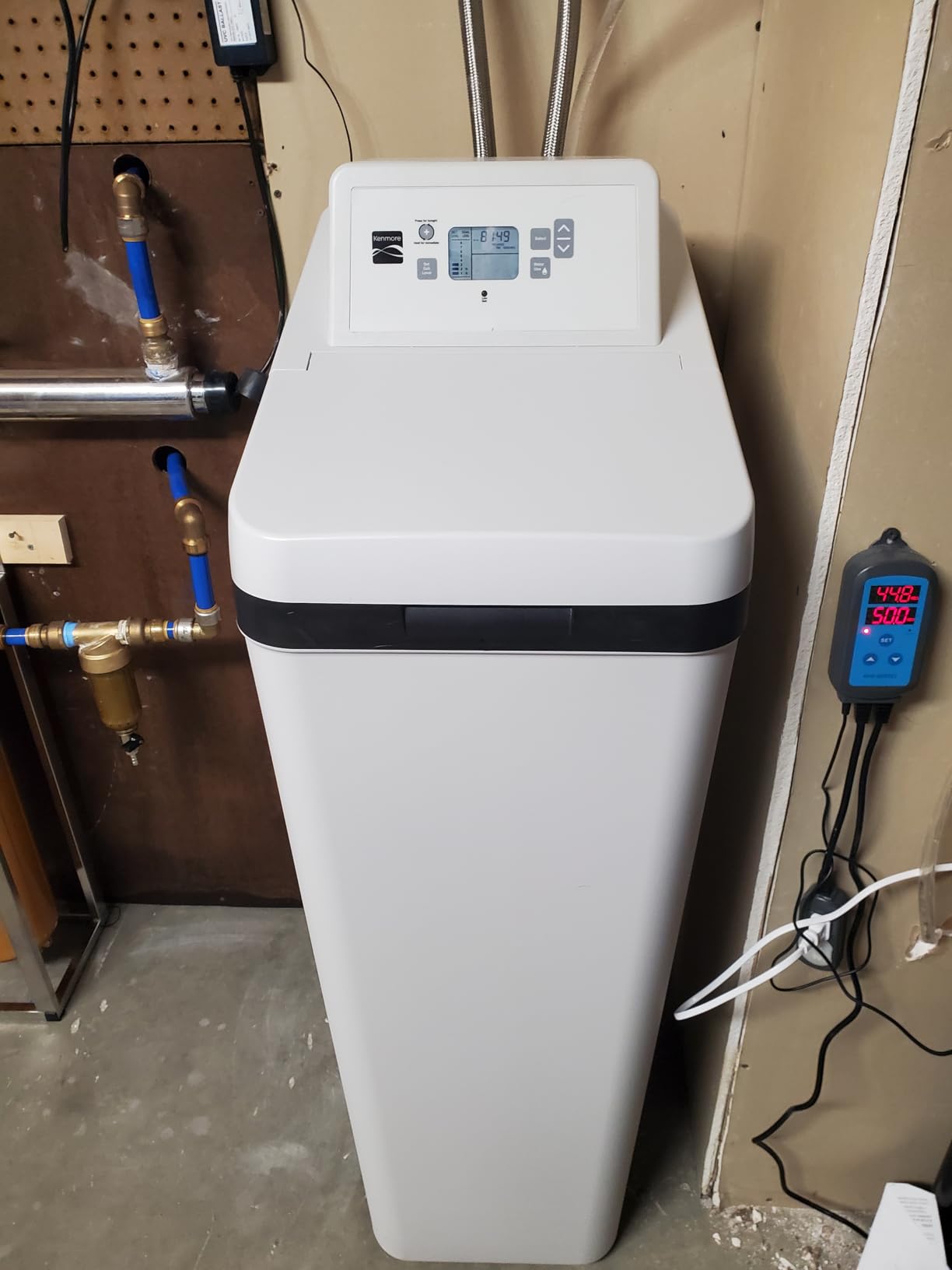 Kenmore 420 Water Softener System – 40,000 Grain Capacity with Salt Saving Technology – Whole Home Hard Water & Iron Reduction – Compact, Easy Install customer photo 2