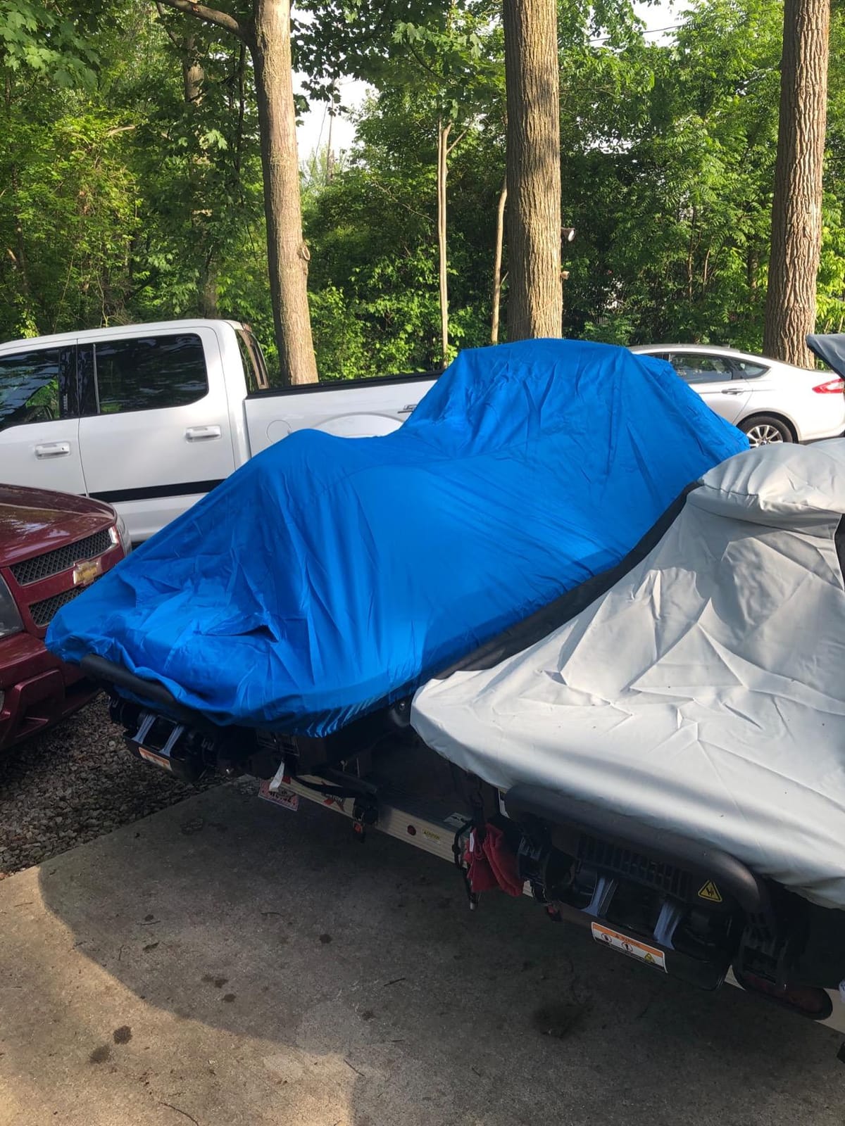 Budge Waterproof Trailerable Jet Ski Cover, Fits 121-135 in PWCs | Waterproof, UV-resistant PWC cover protects against sun, rain, dust & sap; Trailerable; Fits 121-135