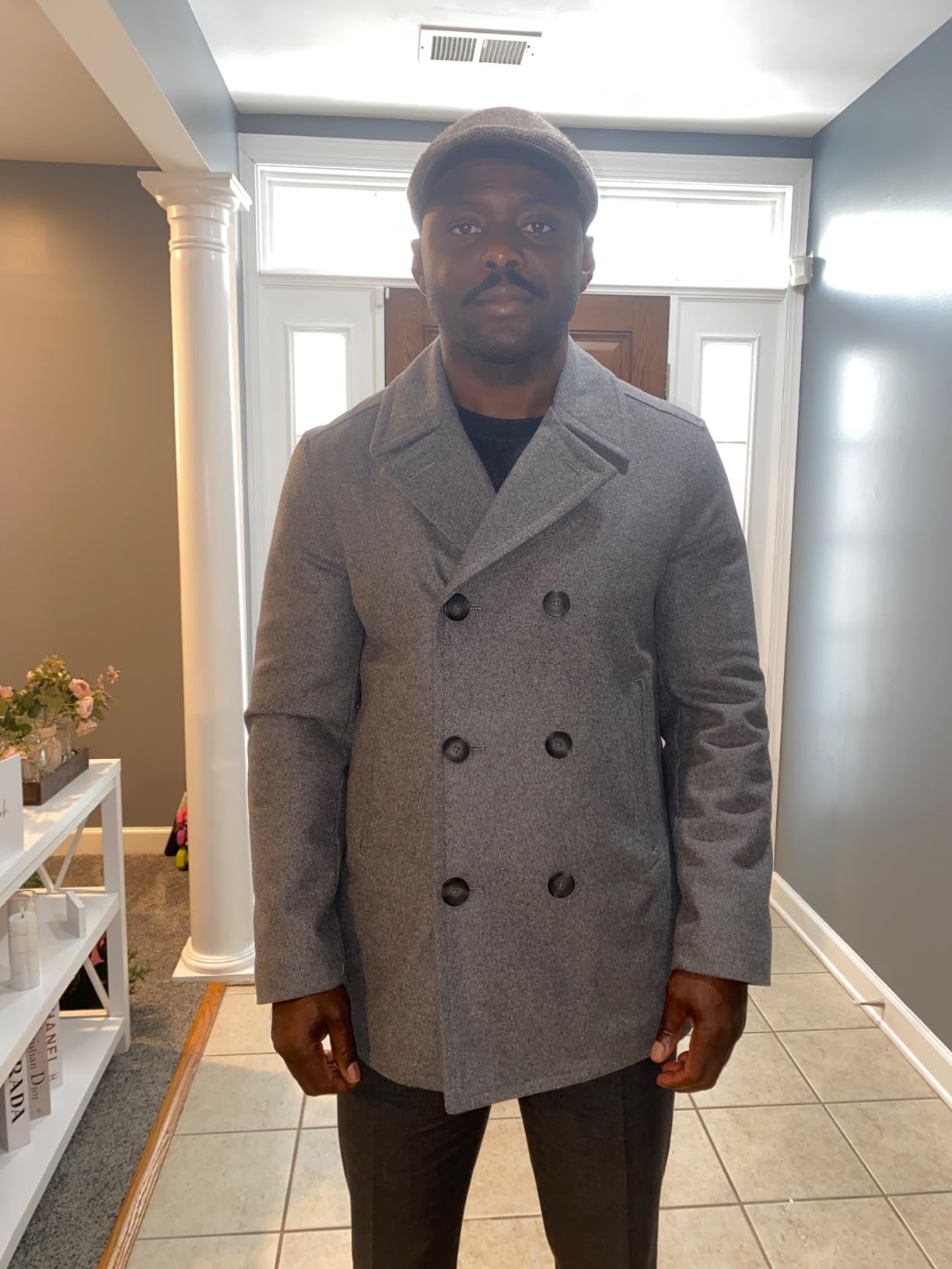 Nautica Men's Wool Blend Peacoat – Double-Breasted Winter Coat, Regular, Big & Tall Sizes customer photo 2
