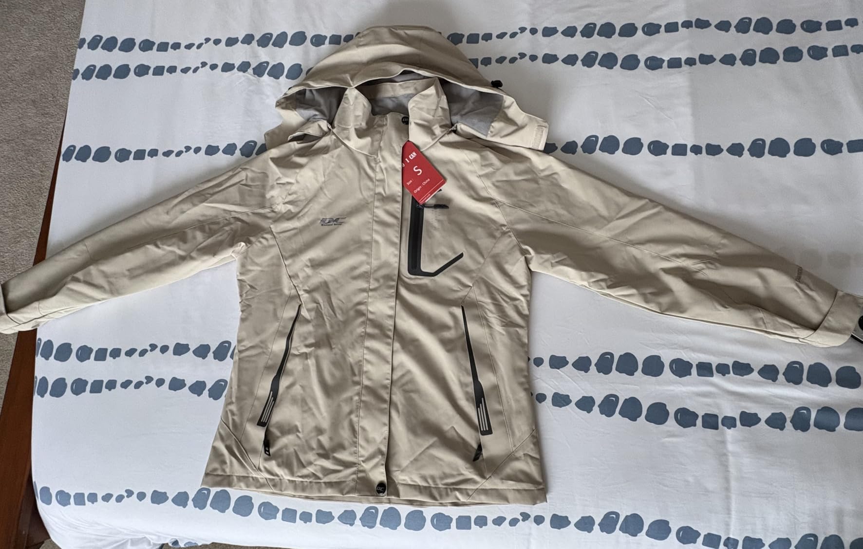 Diamond Candy Women's Lightweight Waterproof Hooded Rain Jacket customer photo 2