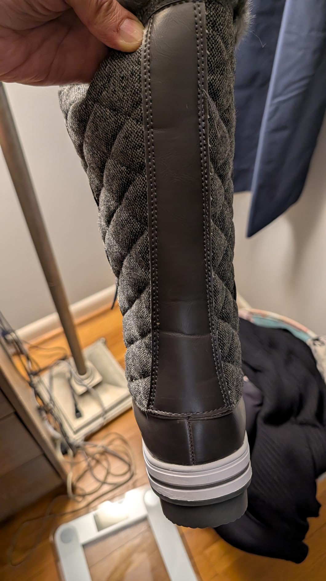 POLAR Womens Snow Boot Nylon Tall Winter Fur Lined Snow Warm Waterproof Rain Boot customer photo 1