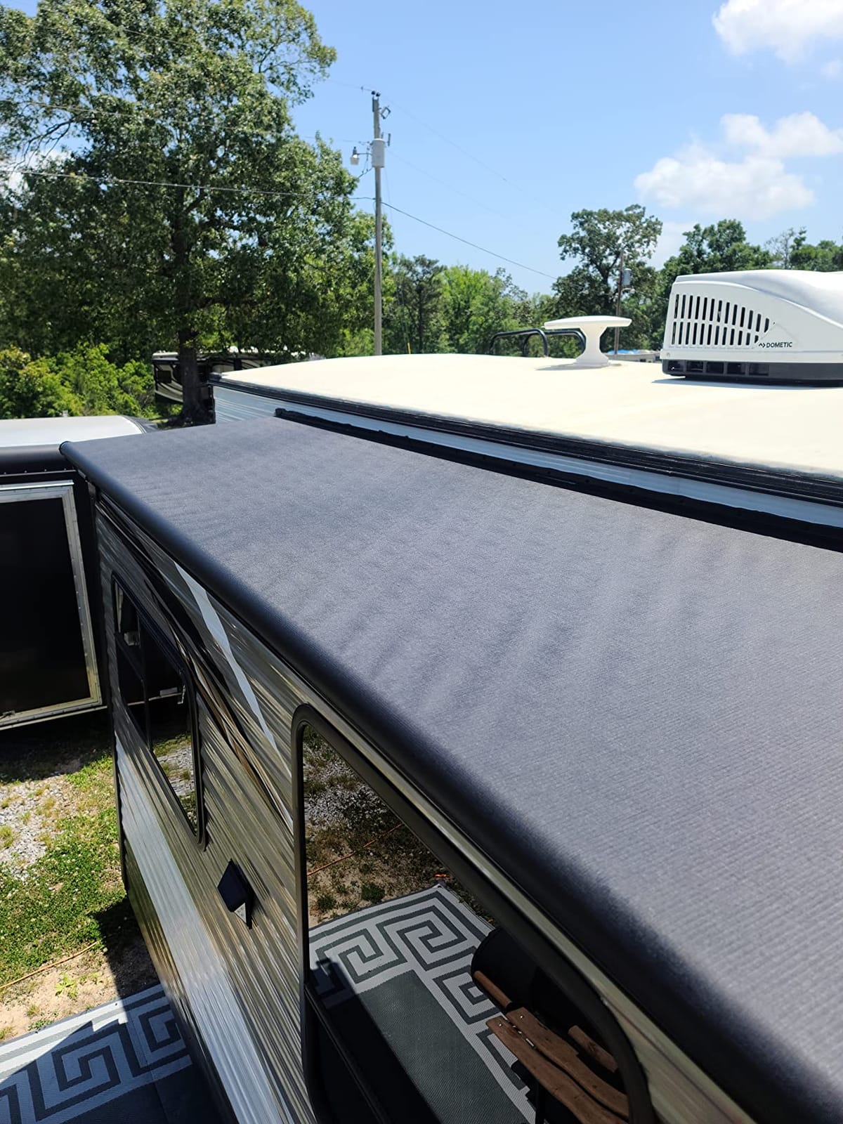 Solera Black Slide Topper Awning - 13' (12'7