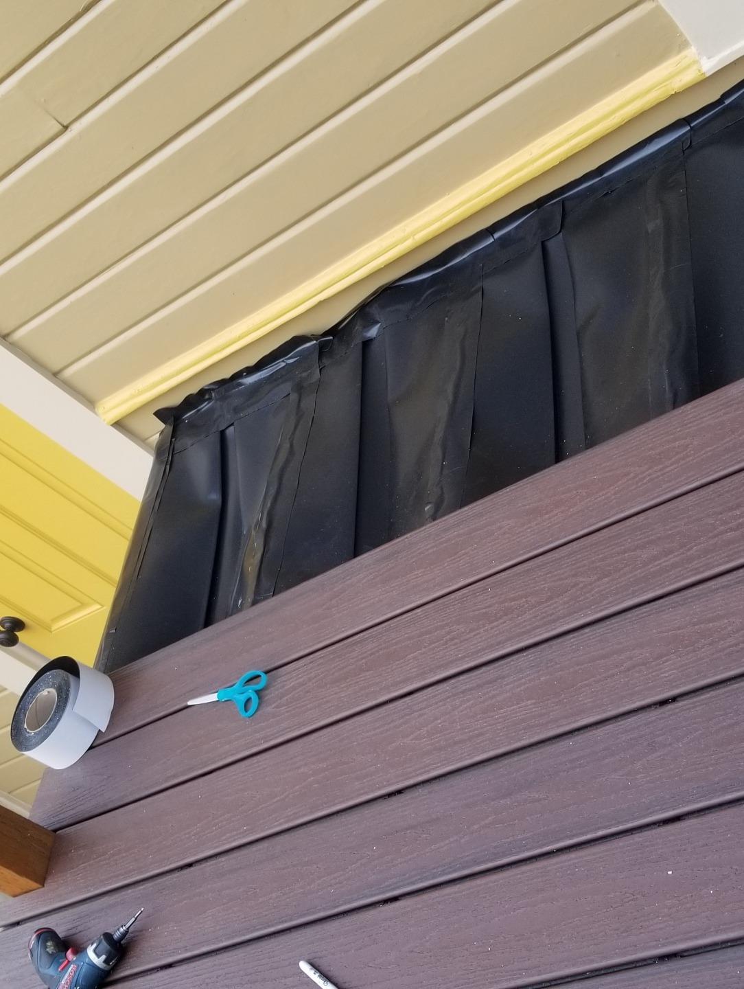 Under Deck Drainage System, 50 FT Roll with 16 in Joist, 3-in-1 Waterproof Membrane with Built-in Self-Flashing & Self-Funnel, Heavy-Duty 30 Mil, Top-of-Joist System, US Patent. customer photo 1