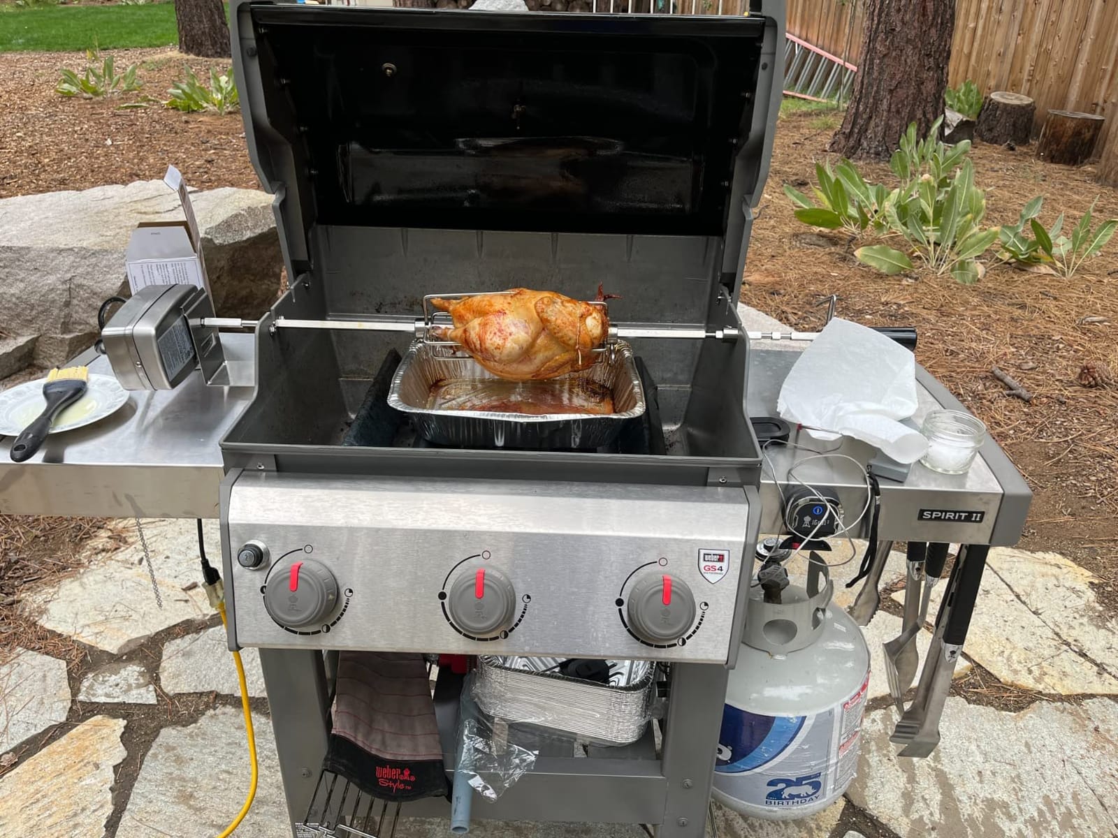 OneGrill 3WSS45 Stainless Steel Rotisserie (Compatible With Weber 200 Series 2 Burner Genesis II E-210, LX E-240, LX S-240 & Spirit/Spirit II: E-210, S-210) W/ 13 Watt Electric Motor. Fits 2022 Models customer photo 2