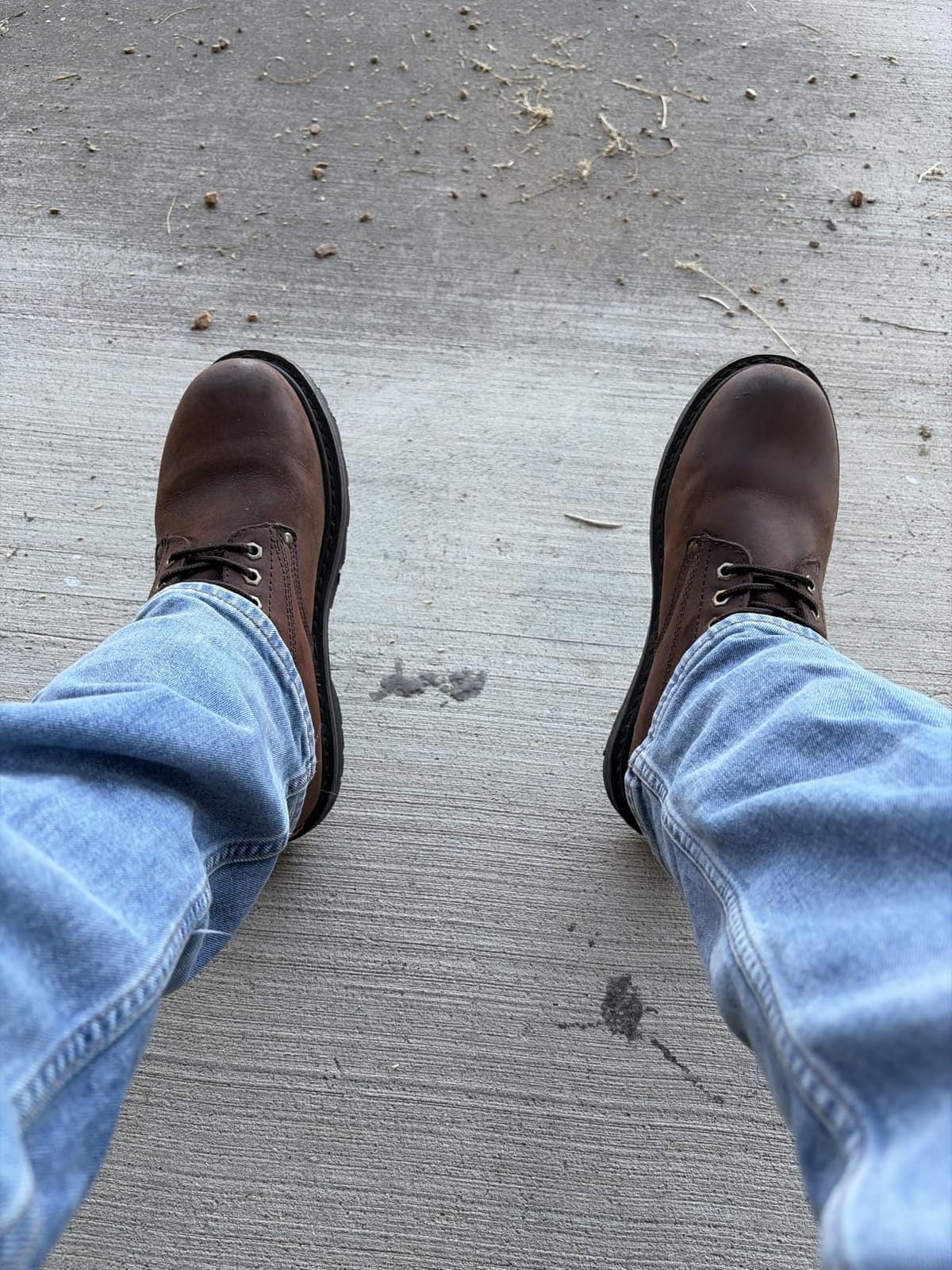 Work Boots for Men Soft Toe – 6inch Leather Boots for Construction Rubber Sole Working botas de trabajo para hombre, “Tank” Workboots customer photo 2