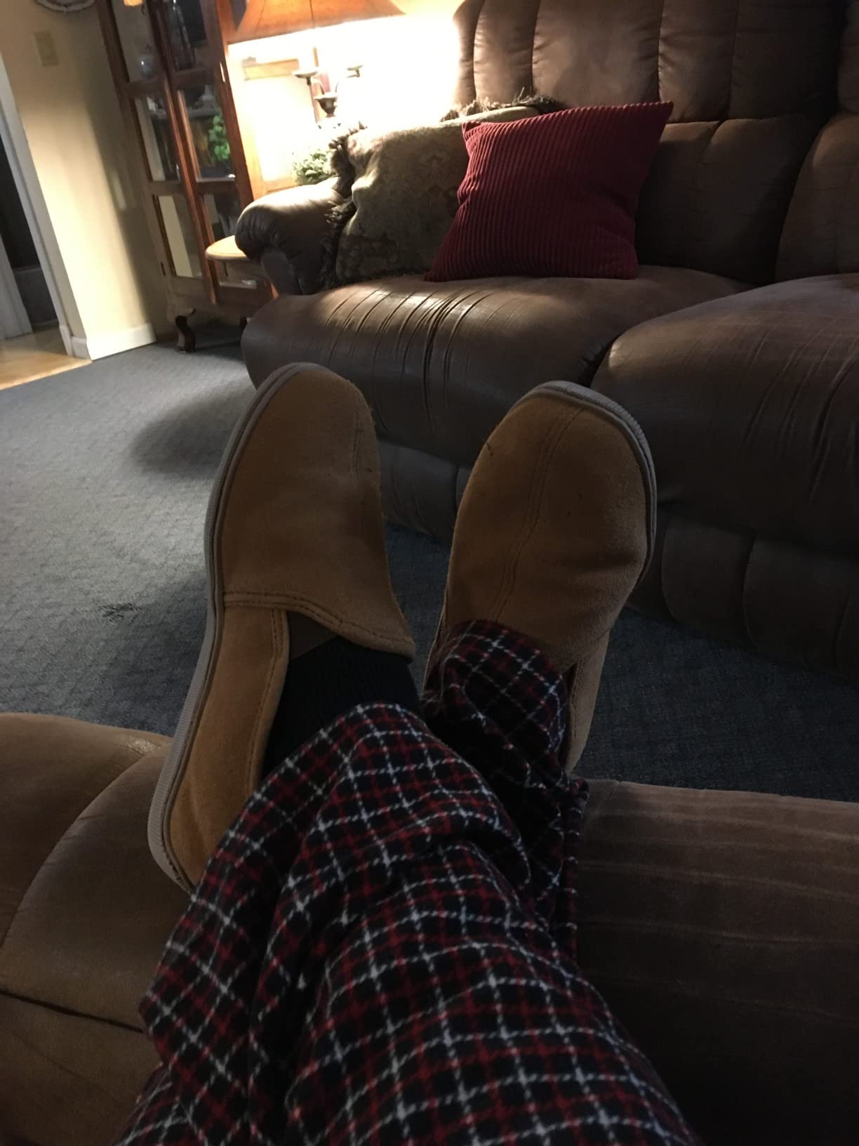 Minnetonka Men's Twin Gore Sheepskin Slippers customer photo 2