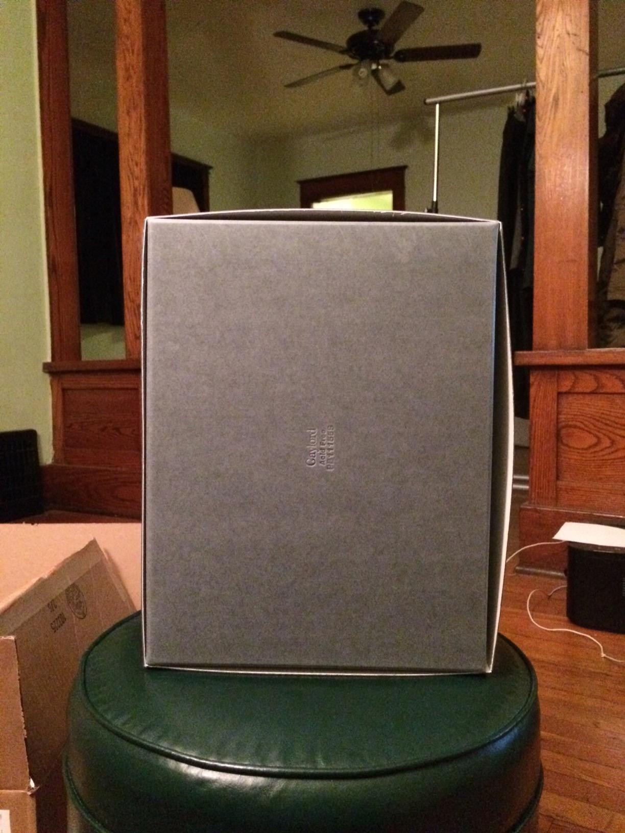 Gaylord Archival Blue/Grey Deep Lid Print/Photo Preservation Box - 11 1/2W x 15L x 5