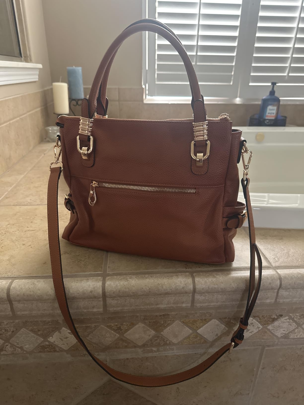 Kattee Women's Leather Purses and Handbags Satchel Tote Shoulder Bag customer photo 1