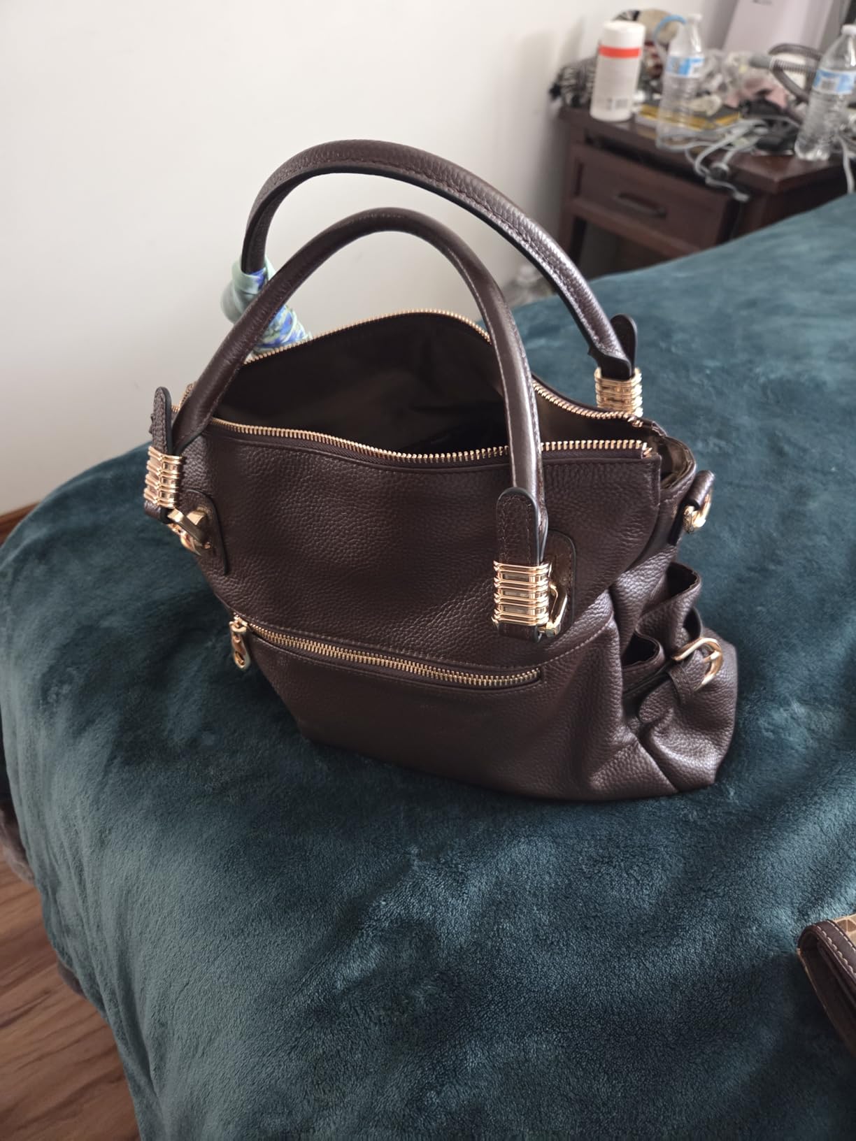 Kattee Women's Leather Purses and Handbags Satchel Tote Shoulder Bag customer photo 2