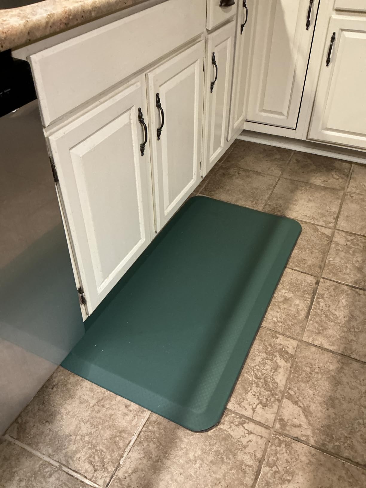 KANGAROO Anti Fatigue Mats for Kitchen Floor, 3/4 Inch Thick Cushioned Ergonomic Mat, Reduce Foot Pressure, Waterproof Comfort Rug for Under Sinks, Office Standing Desk, Store Floors, 20x32 Black customer photo 1