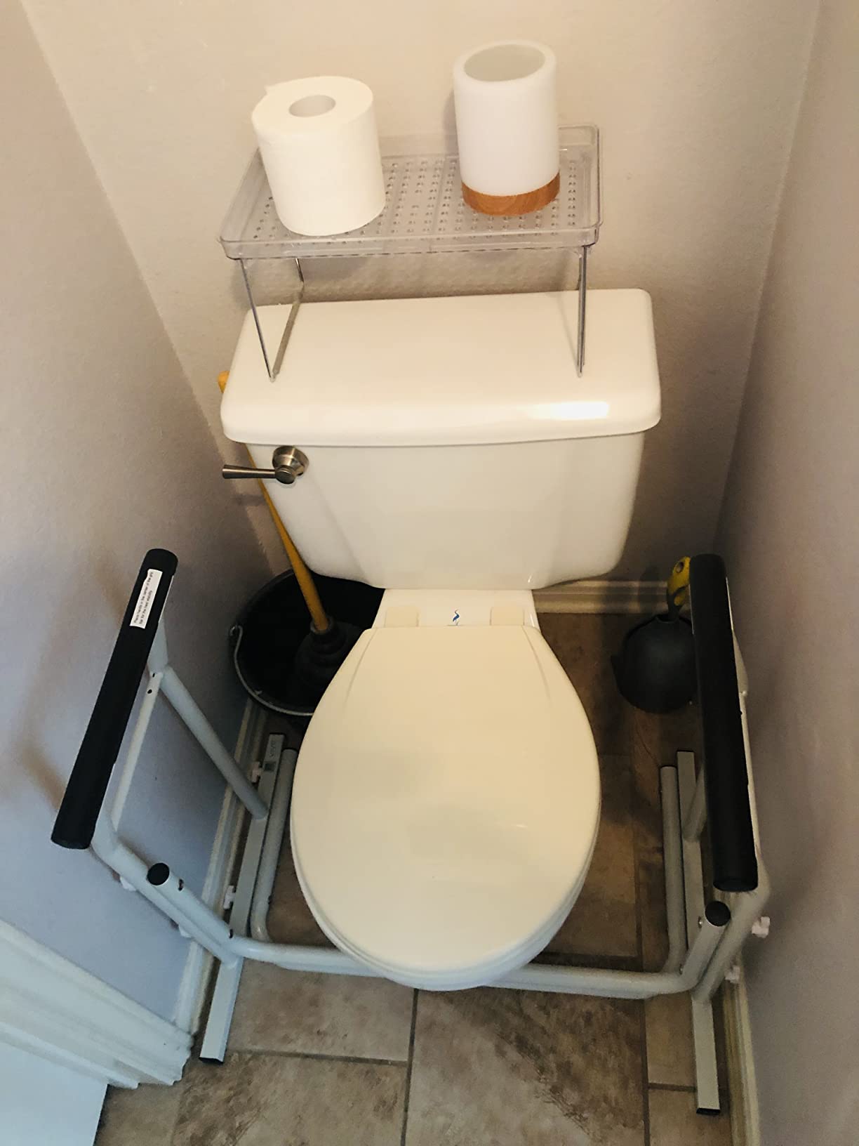 Vive Toilet Safety Rail with Arms - 300LBS Support Frame with Handles customer photo 1