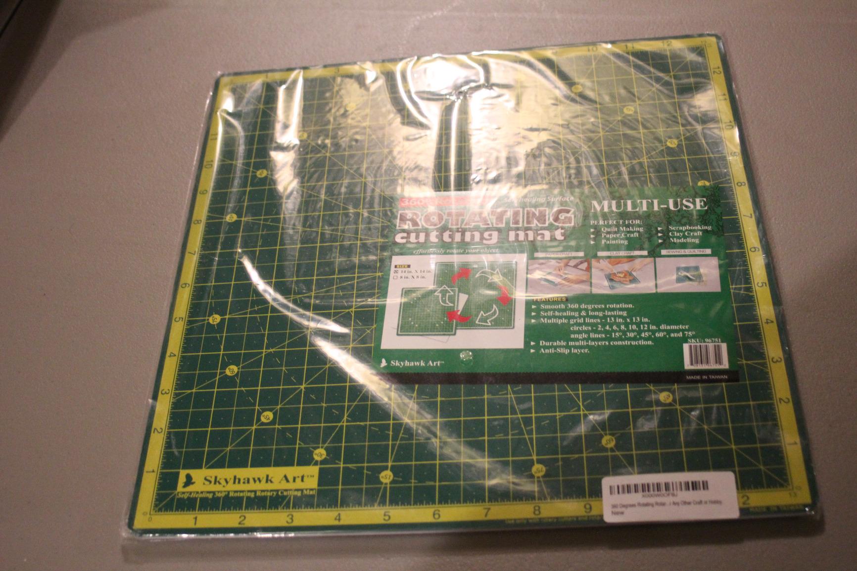 Skyhawk Self-Healing 14-Inch-by-14-Inch 360° Rotating Cutting Mat (13