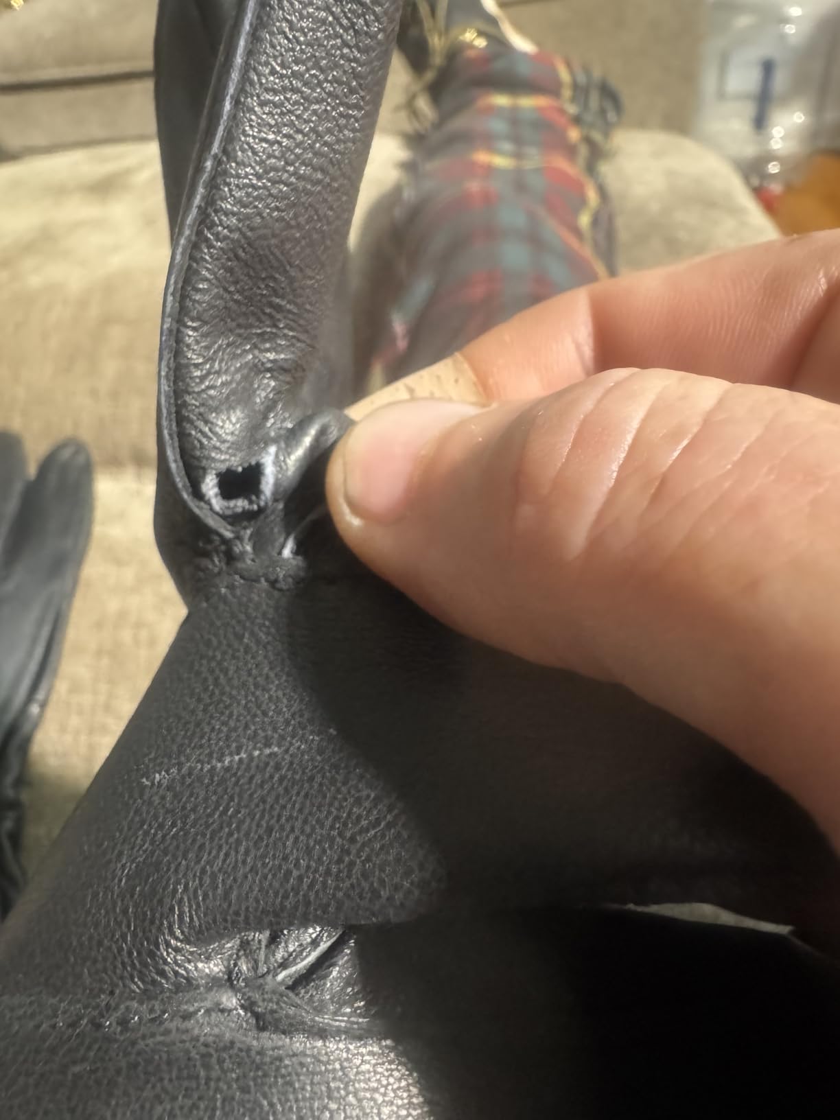 REED Men's Genuine Leather Warm Lined Driving Gloves customer photo 1