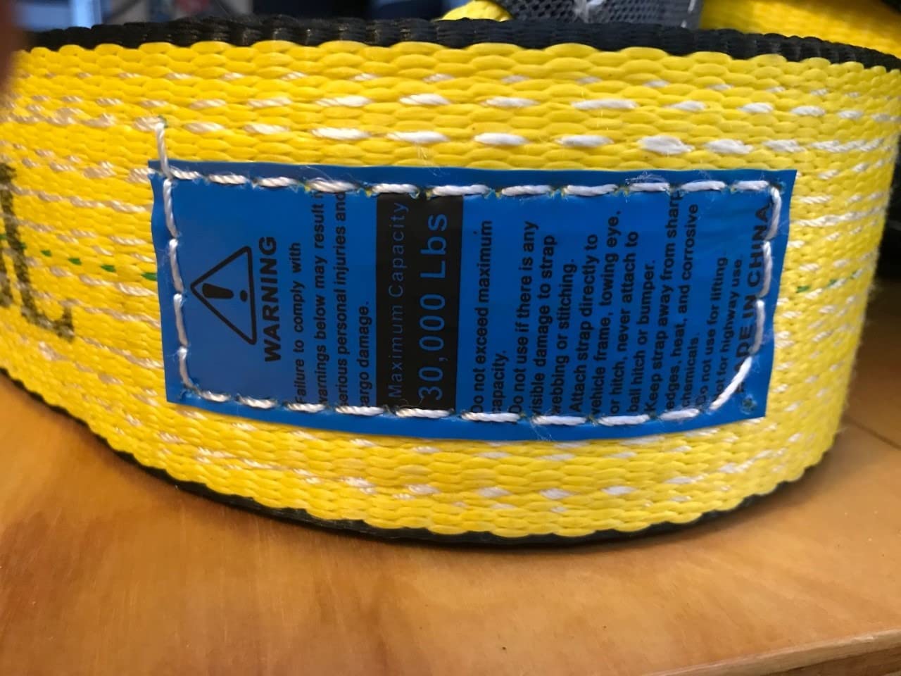 TGL Heavy Duty Tow Strap, Recovery Tow Strap 3 inch, 20 Foot, Truck Strap customer photo 2