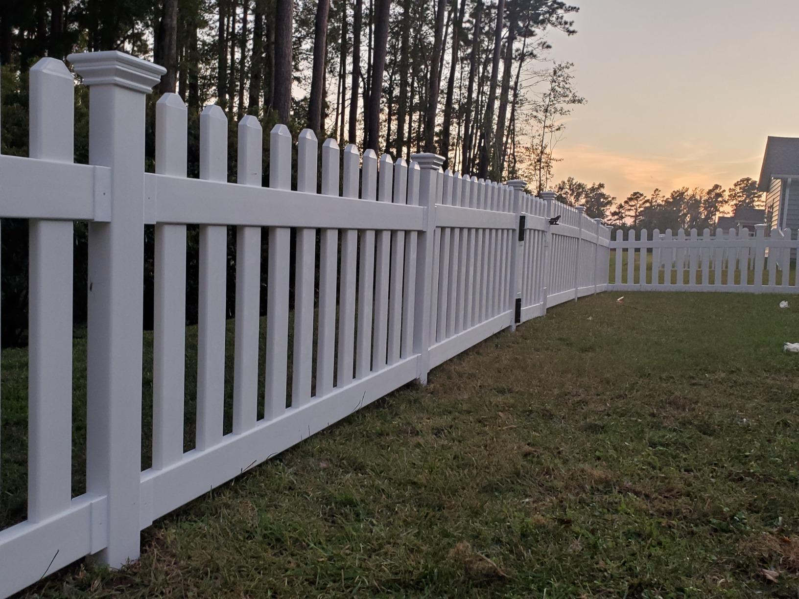 WamBam Newport Picket Fence, White Vinyl DIY No Dig Kit customer photo 2