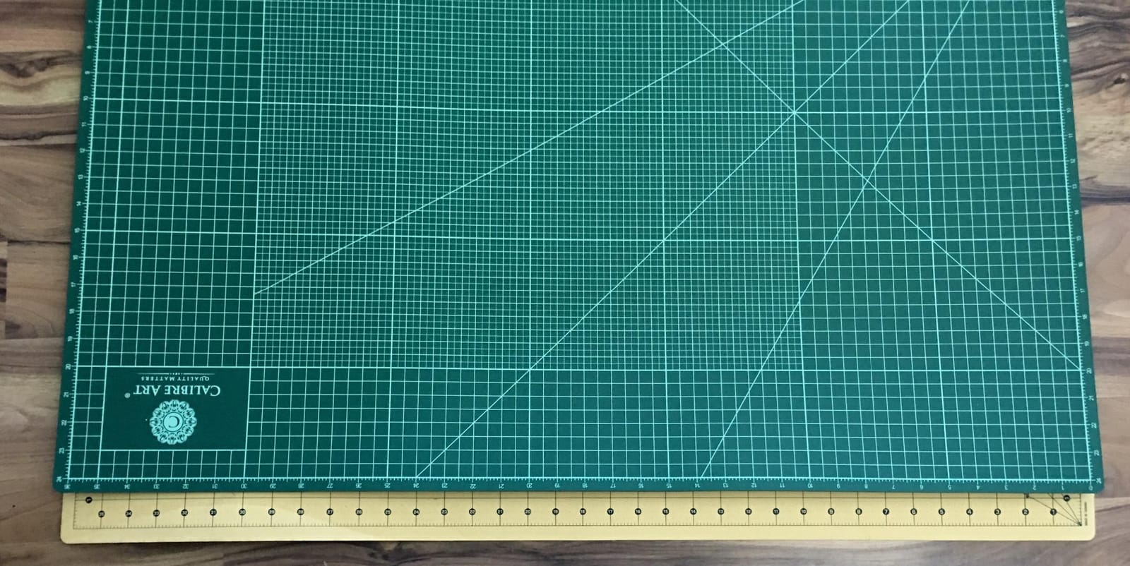 Calibre Art Self Healing Rotary Cutting Mat, Full 24x36, Best for Quilting | Thick, Warp-Proof & Odorless, EN 71-3 Certified. Not From China. customer photo 1