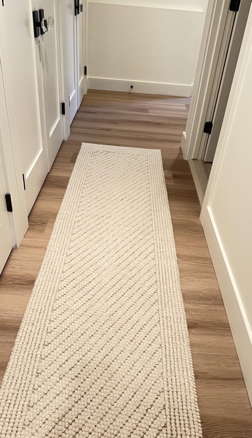 GORILLA GRIP® Slip Resistant Rug Gripper Pads for Hardwood Floor, 2x3 Cream customer photo 2