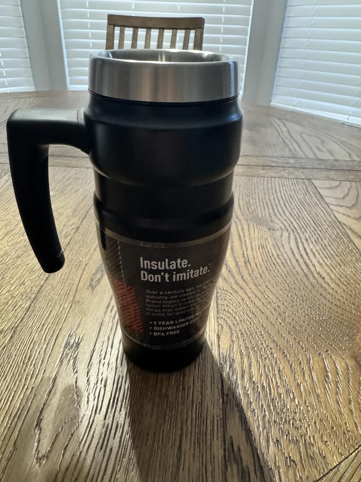THERMOS Stainless King Travel Mug with Handle, 16oz, Matte Steel customer photo 1