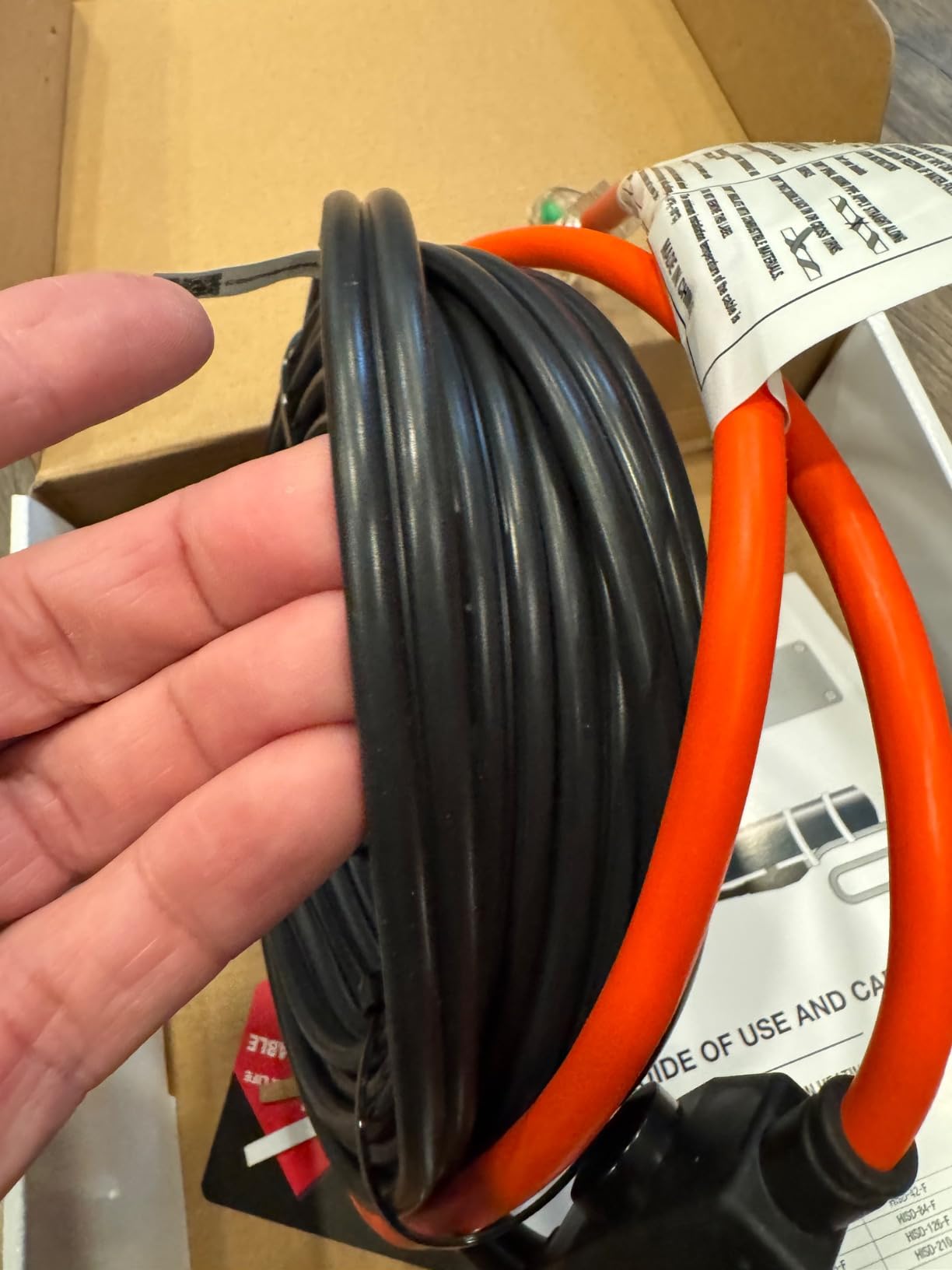 HEATIT Heating Cable Heat Tape for Water Pipes HISD Cable 9ft, 7w/ft, 120V customer photo 1