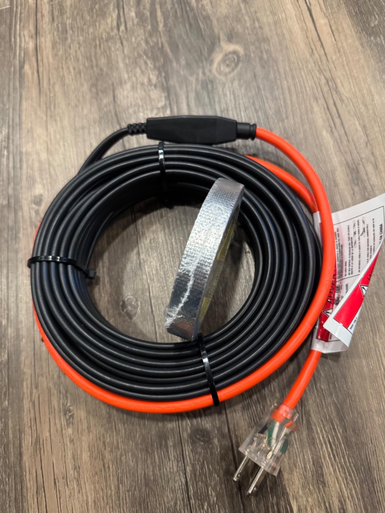 HEATIT Heating Cable Heat Tape for Water Pipes HISD Cable 9ft, 7w/ft, 120V customer photo 2