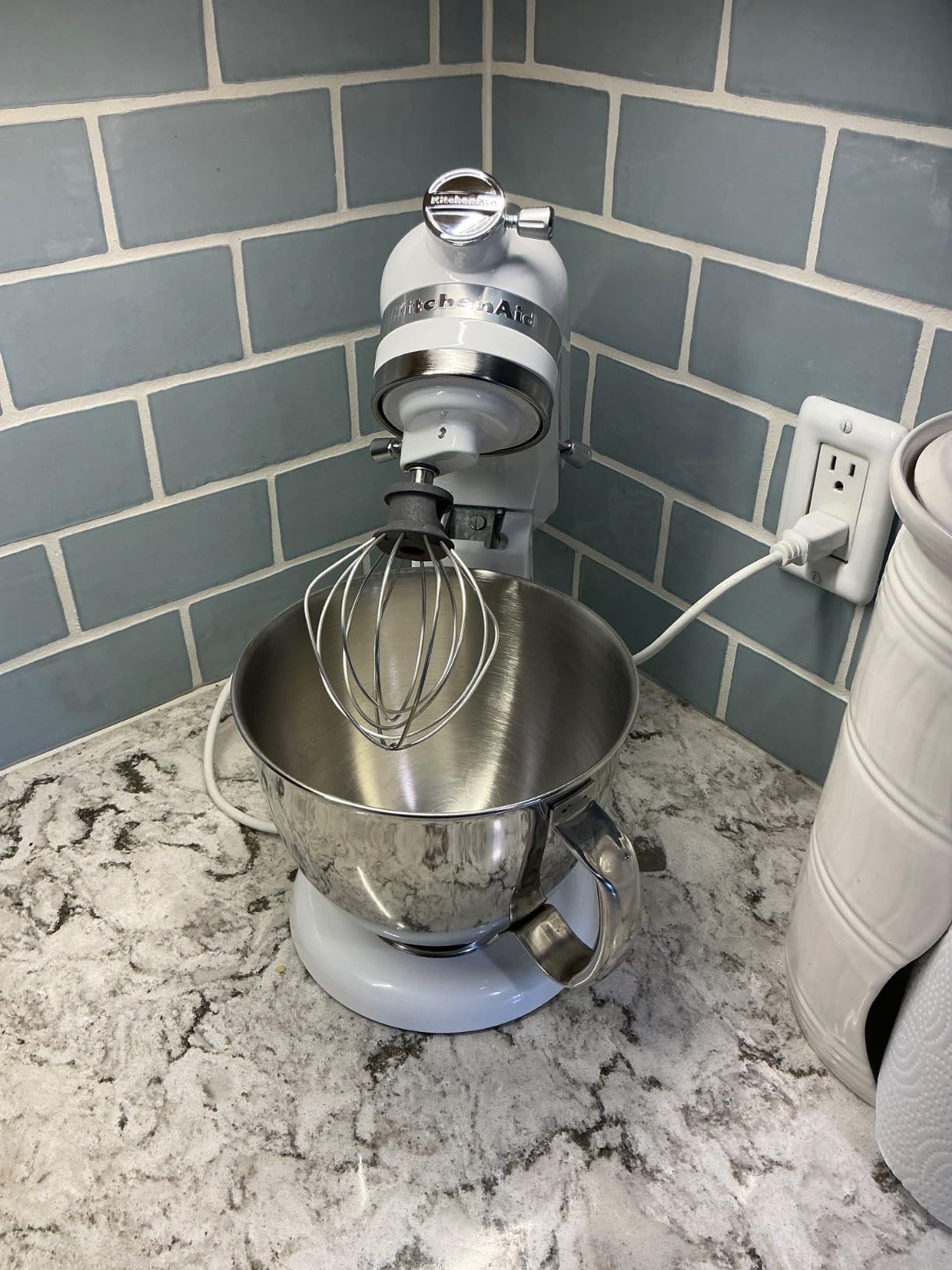 KitchenAid Artisan Mini, 3.5-Qt Tilt Head Stand Mixer, White customer photo 1