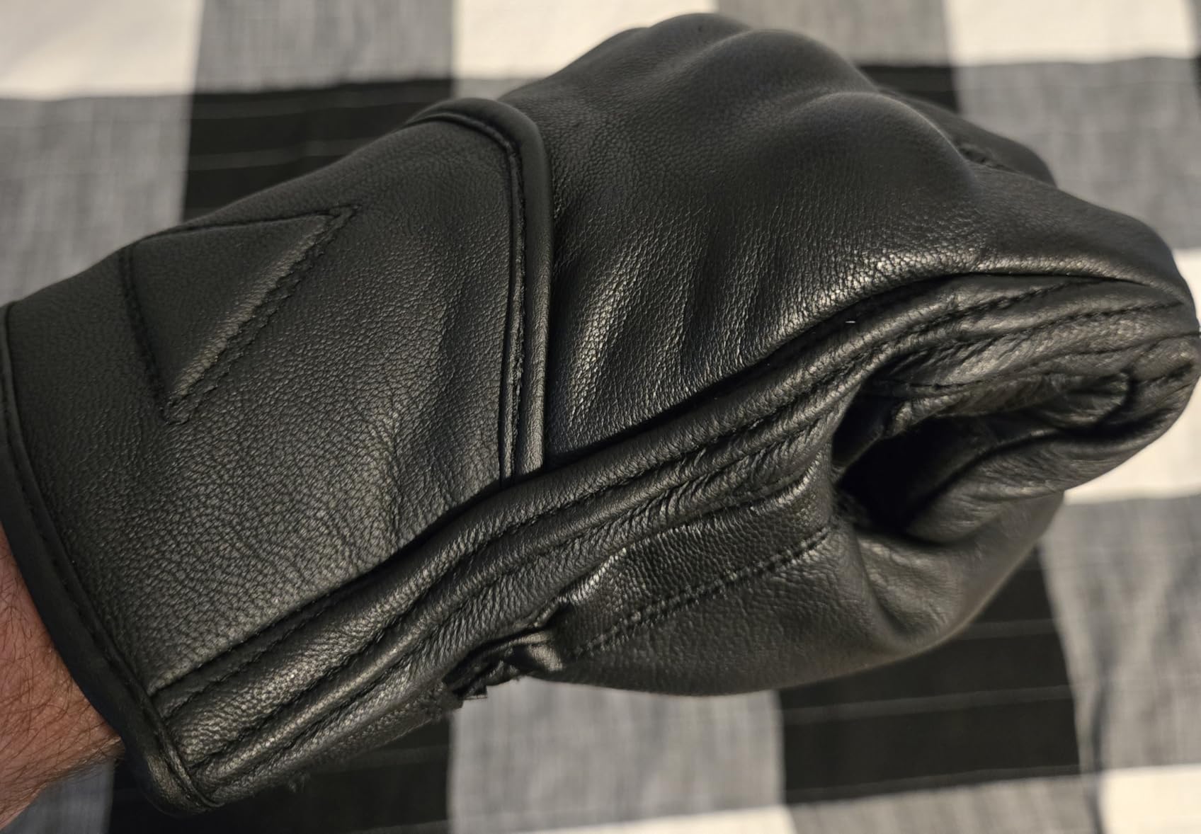 COMMUTER Motorcycle Gloves Premium Leather for Men Motorbike Riding Gloves customer photo 1