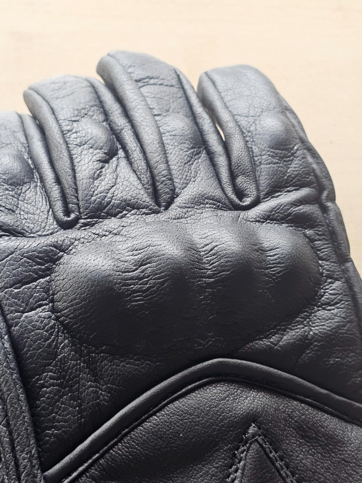 COMMUTER Motorcycle Gloves Premium Leather for Men Motorbike Riding Gloves customer photo 2